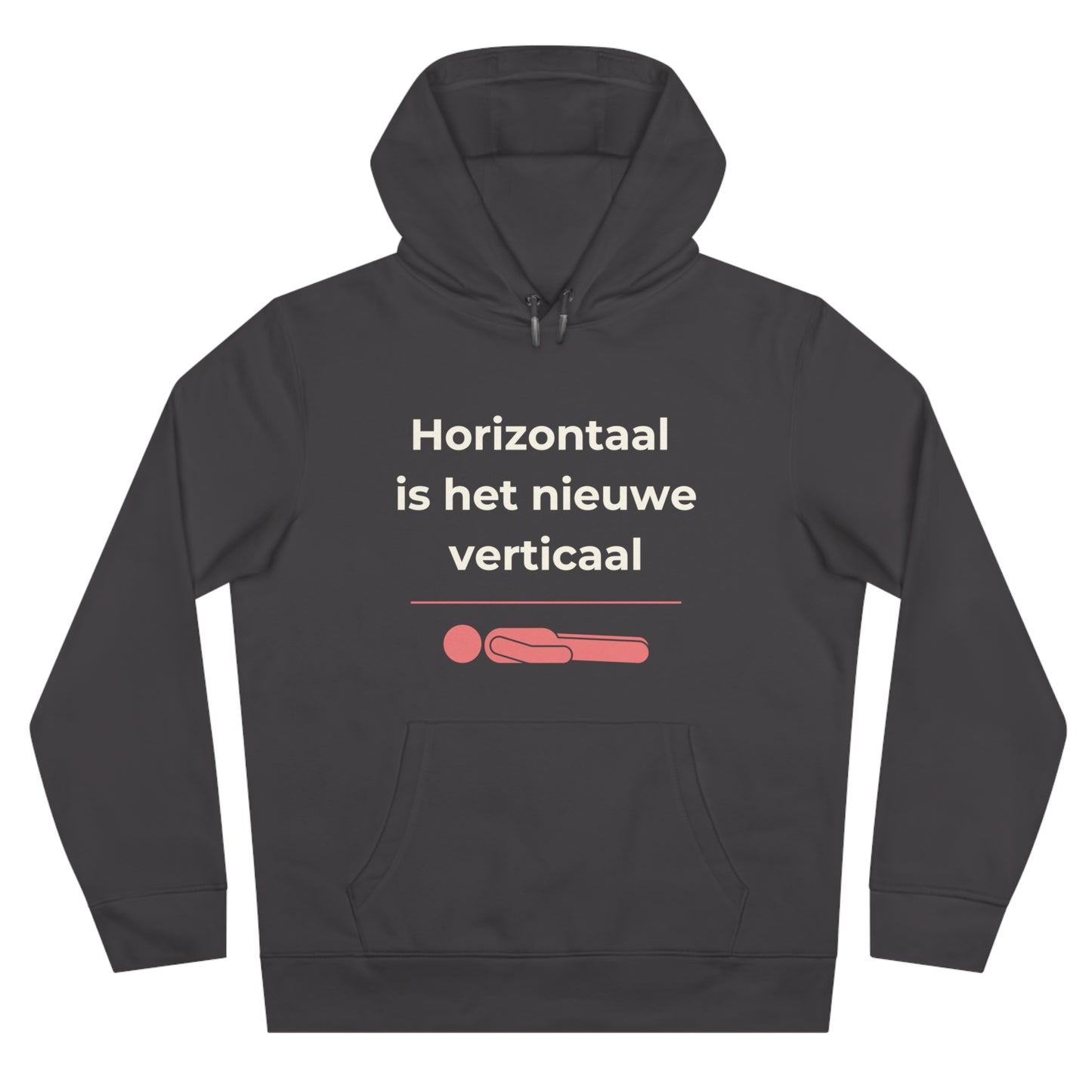 Hoodie - Horizontaal is het nieuwe verticaal