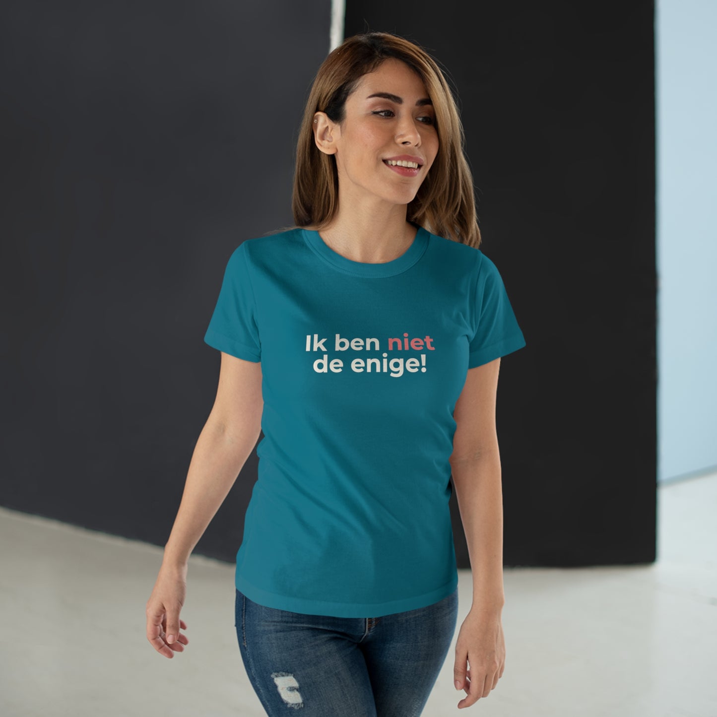 Dames T-shirt - Ik ben niet de enige