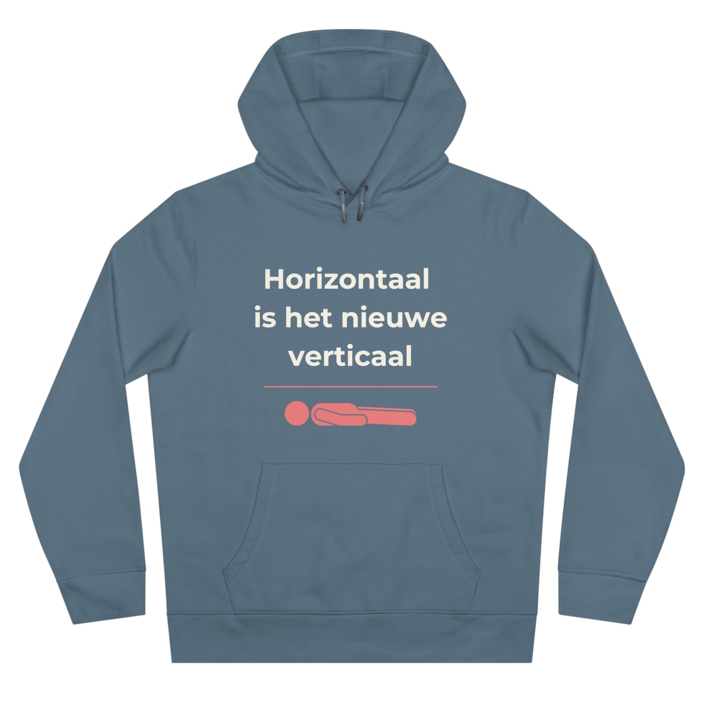 Hoodie - Horizontaal is het nieuwe verticaal