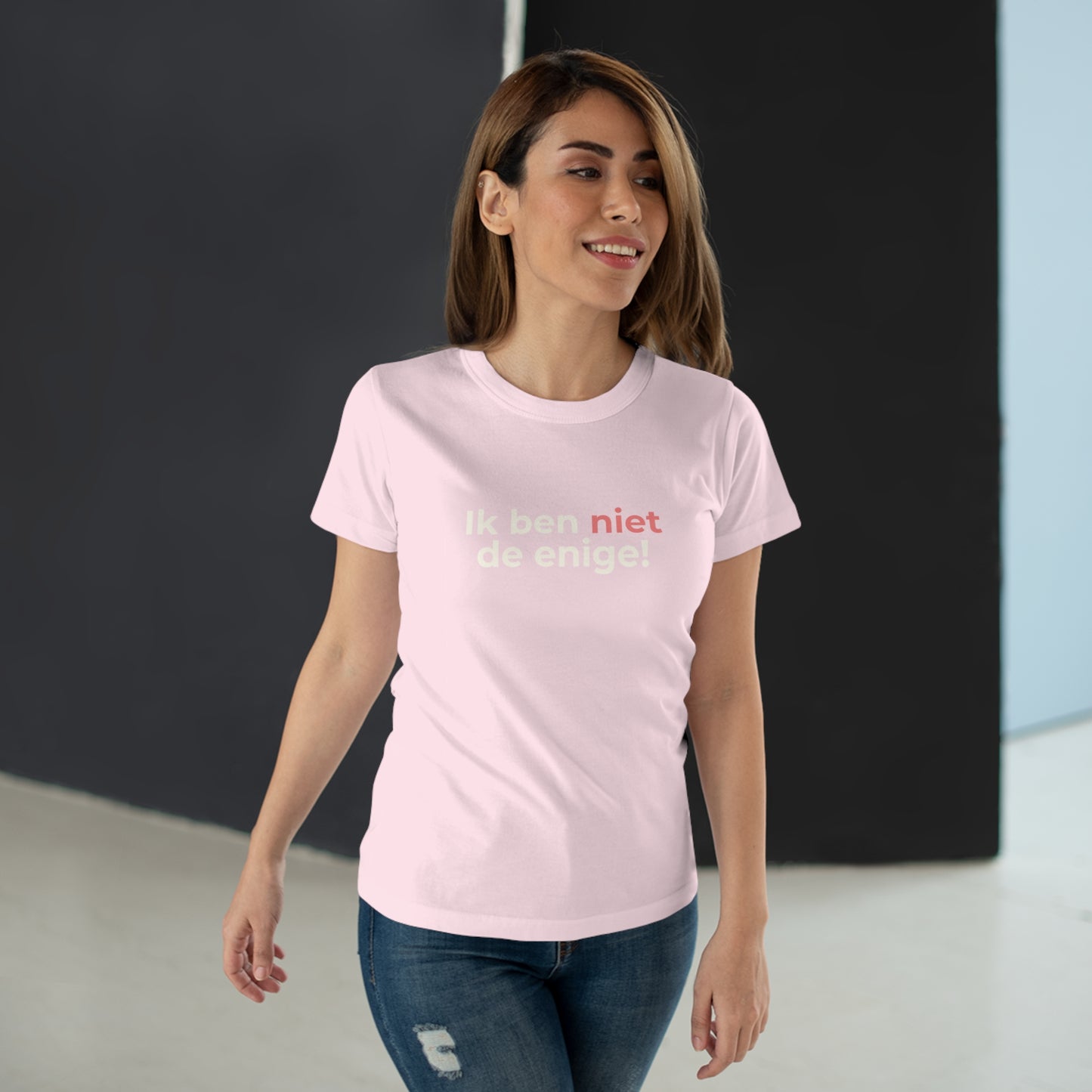 Dames T-shirt - Ik ben niet de enige