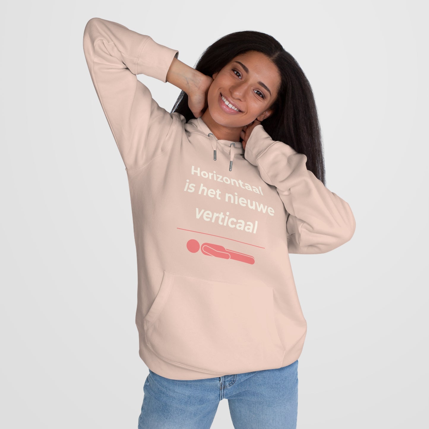 Hoodie - Horizontaal is het nieuwe verticaal