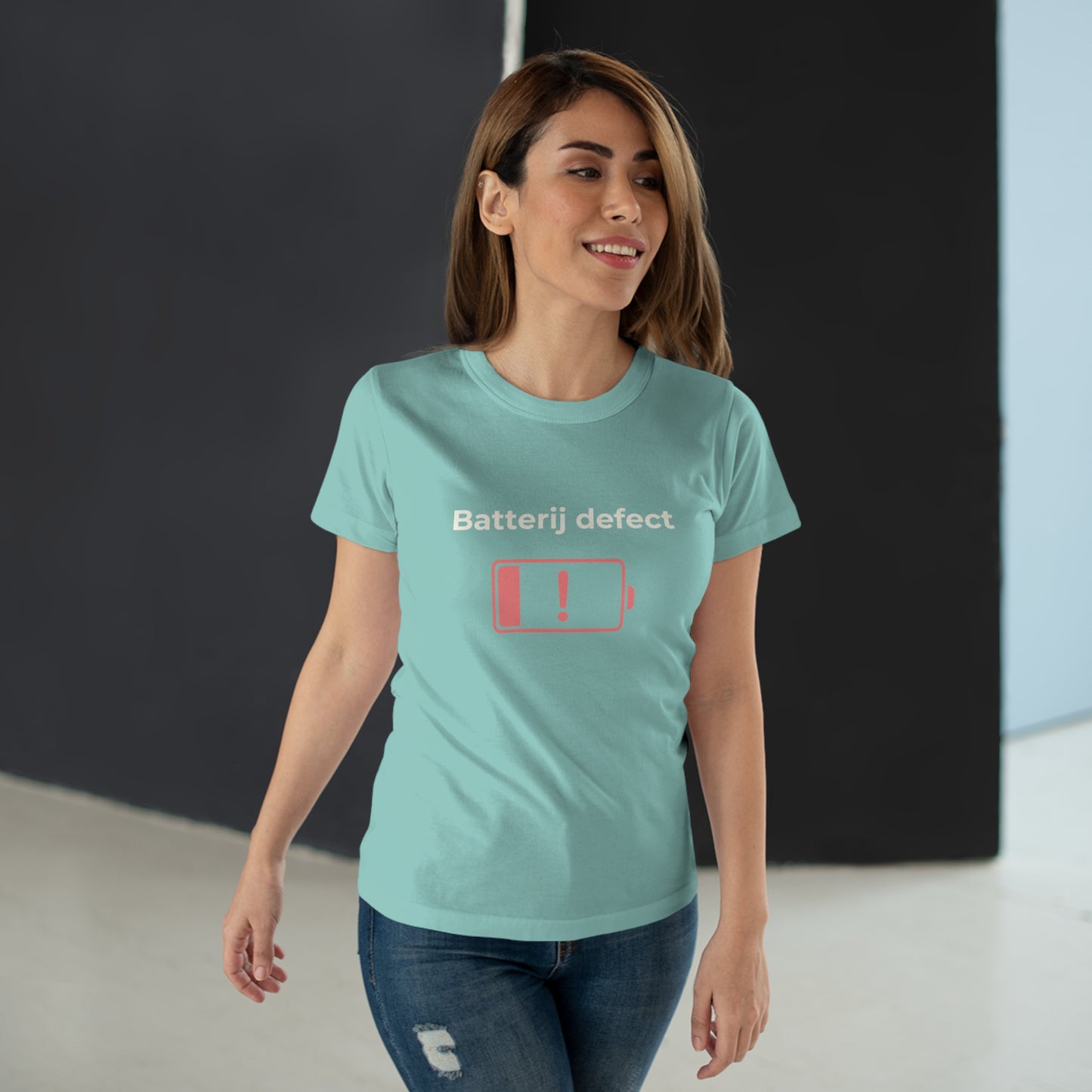 Dames T-shirt - Batterij defect