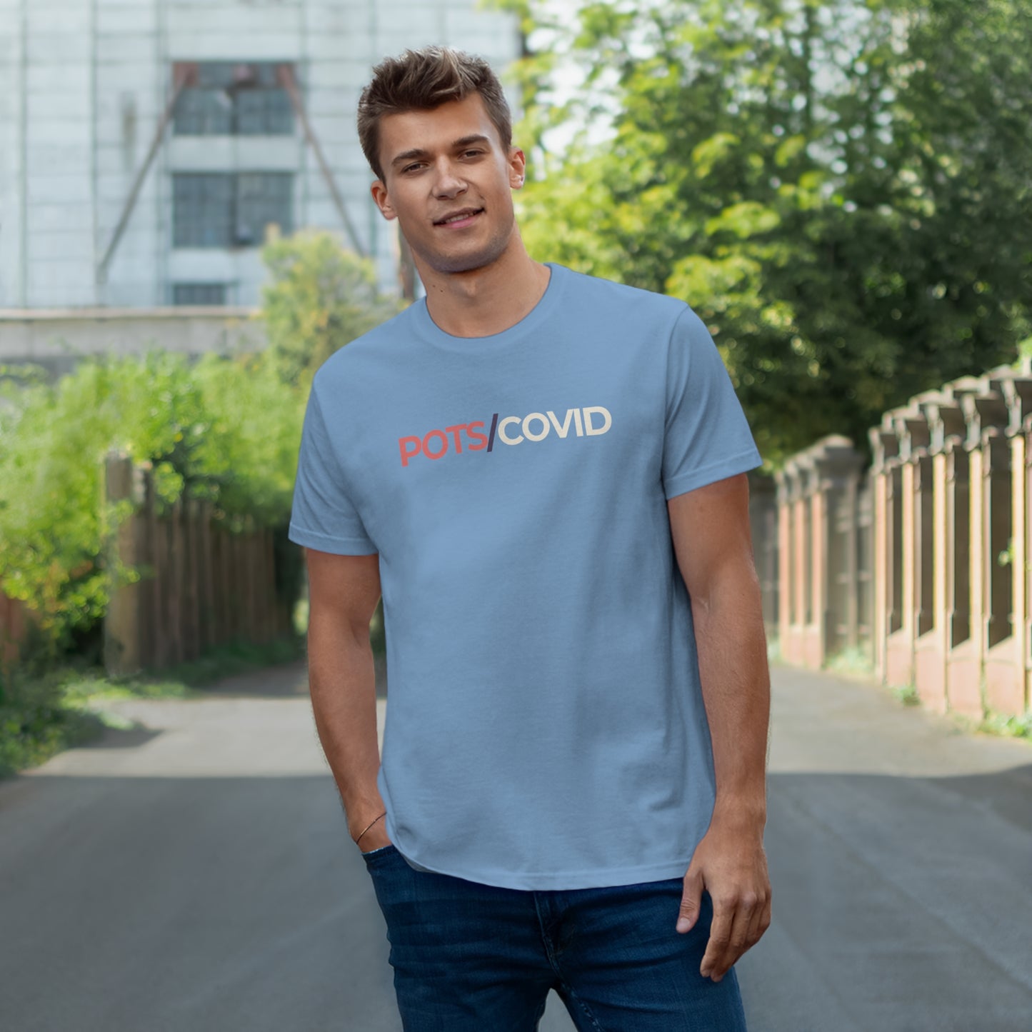Uniseks T-Shirt - 'POTS/COVID'