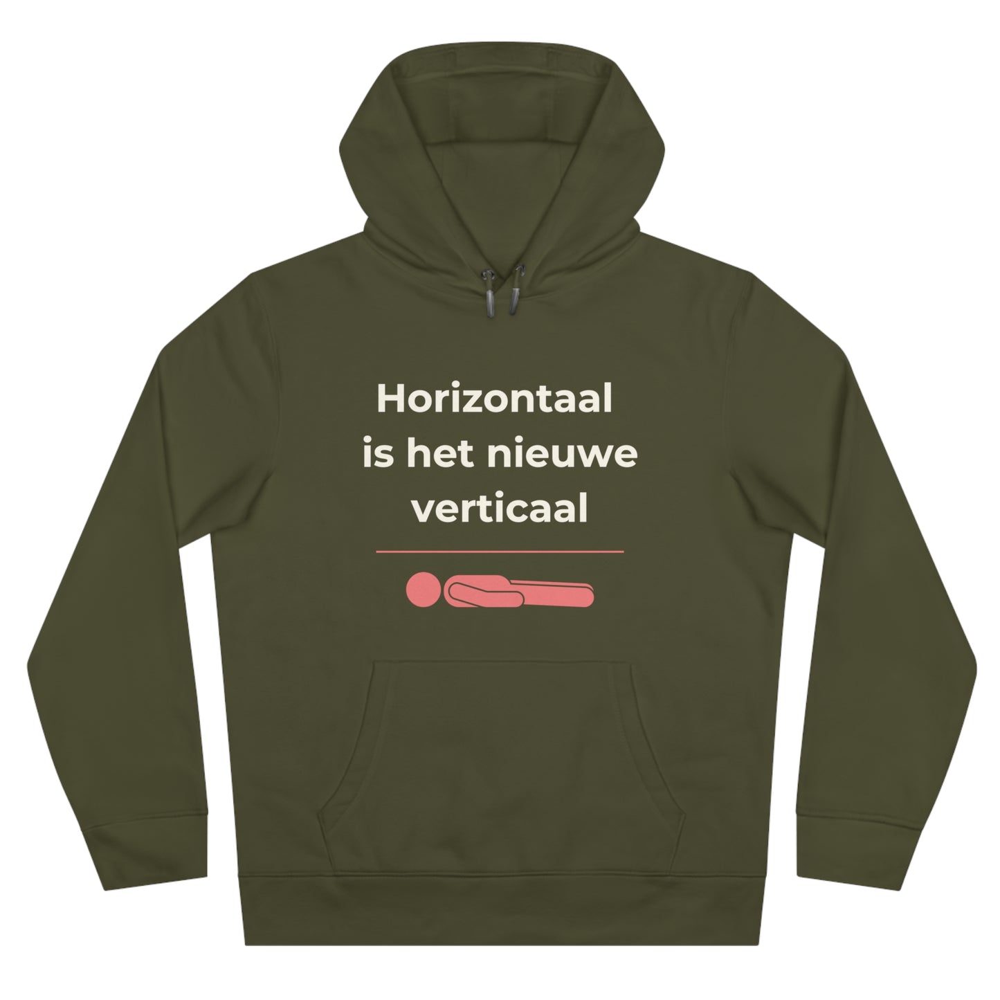 Hoodie - Horizontaal is het nieuwe verticaal