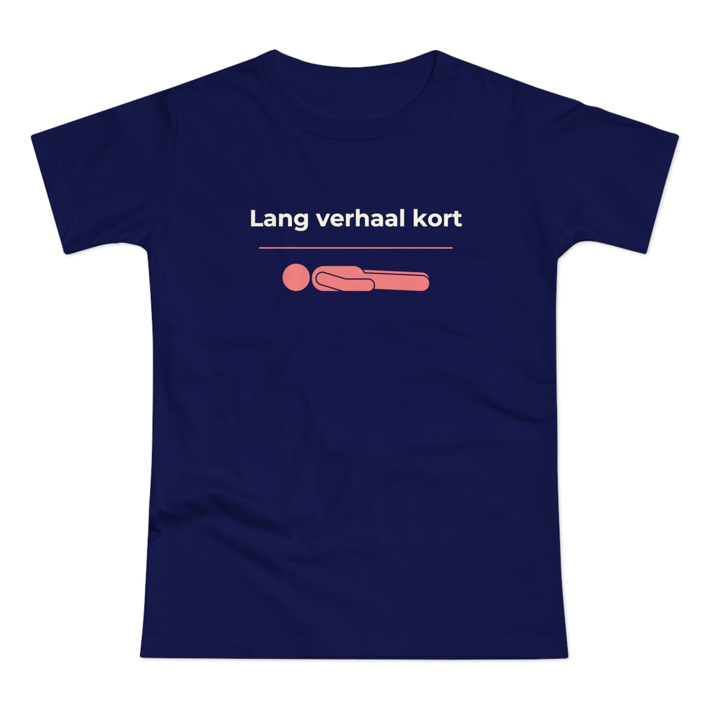 Dames T-shirt - Lang verhaal kort