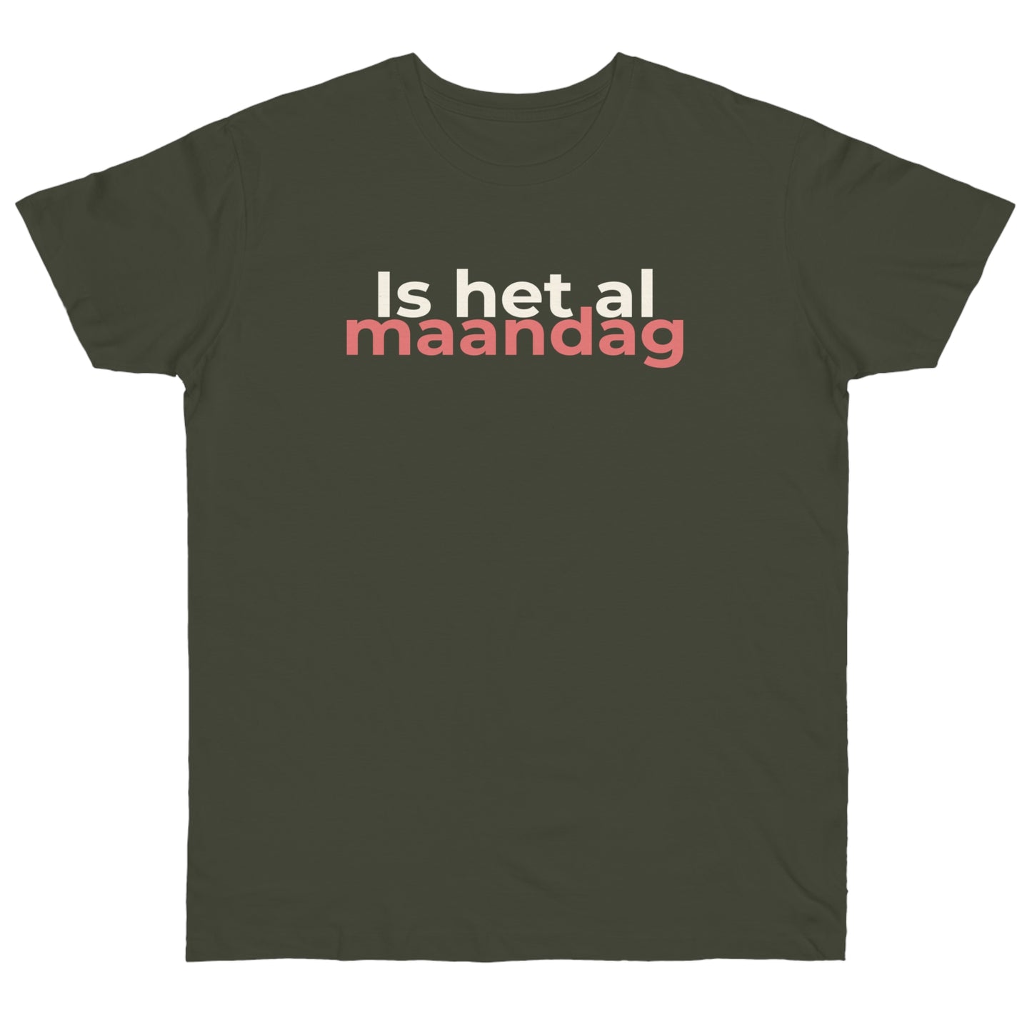 Uniseks T-Shirt - 'Is het al maandag'