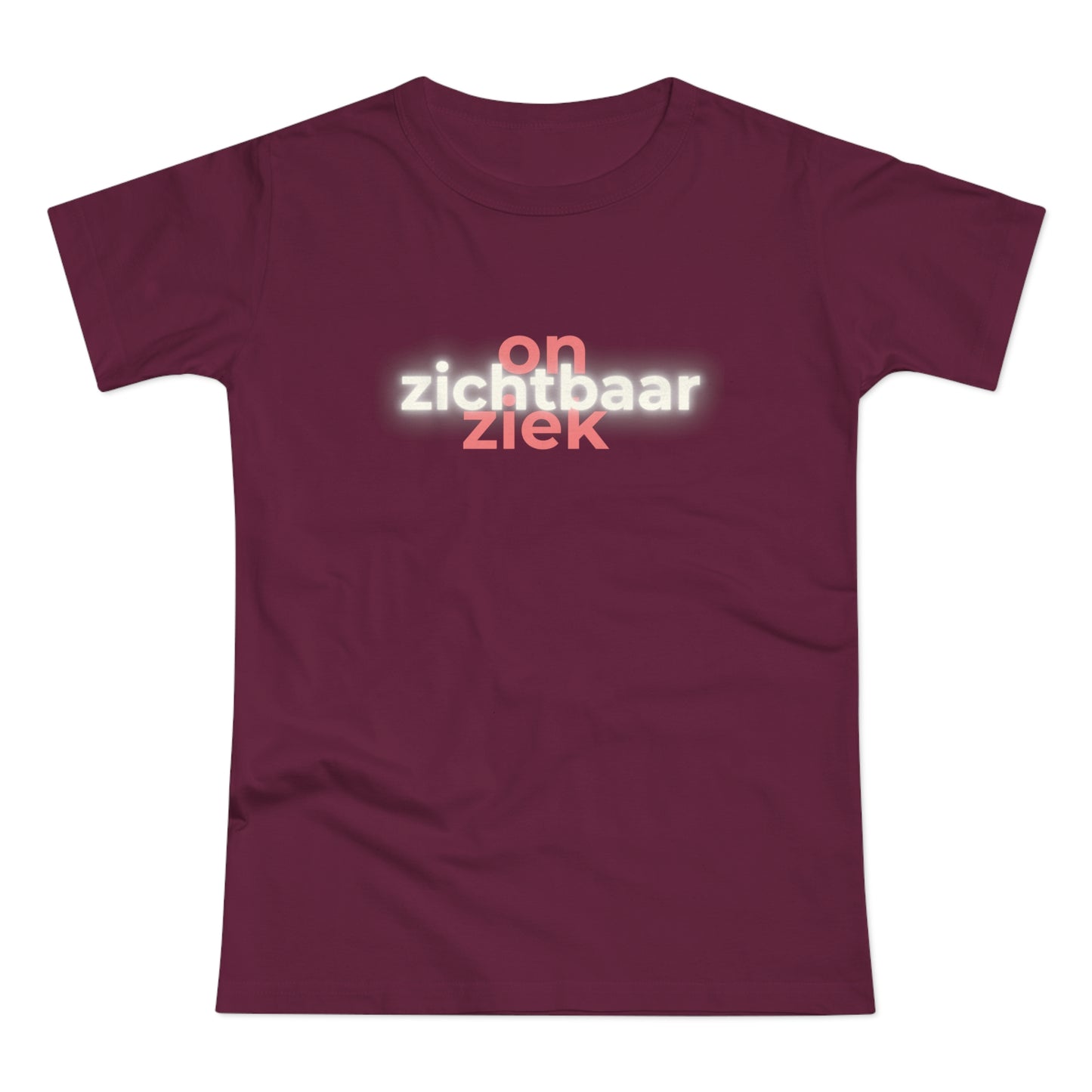 Dames T-shirt - Onzichtbaar ziek
