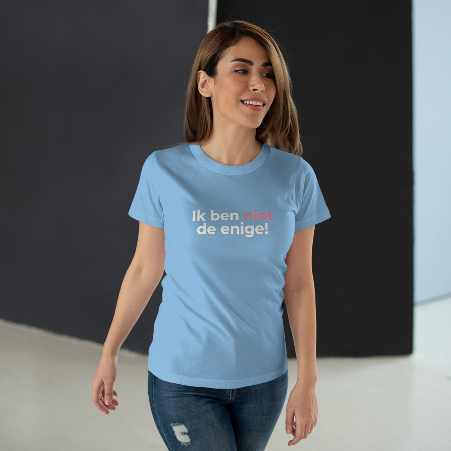 Dames T-shirt - Ik ben niet de enige
