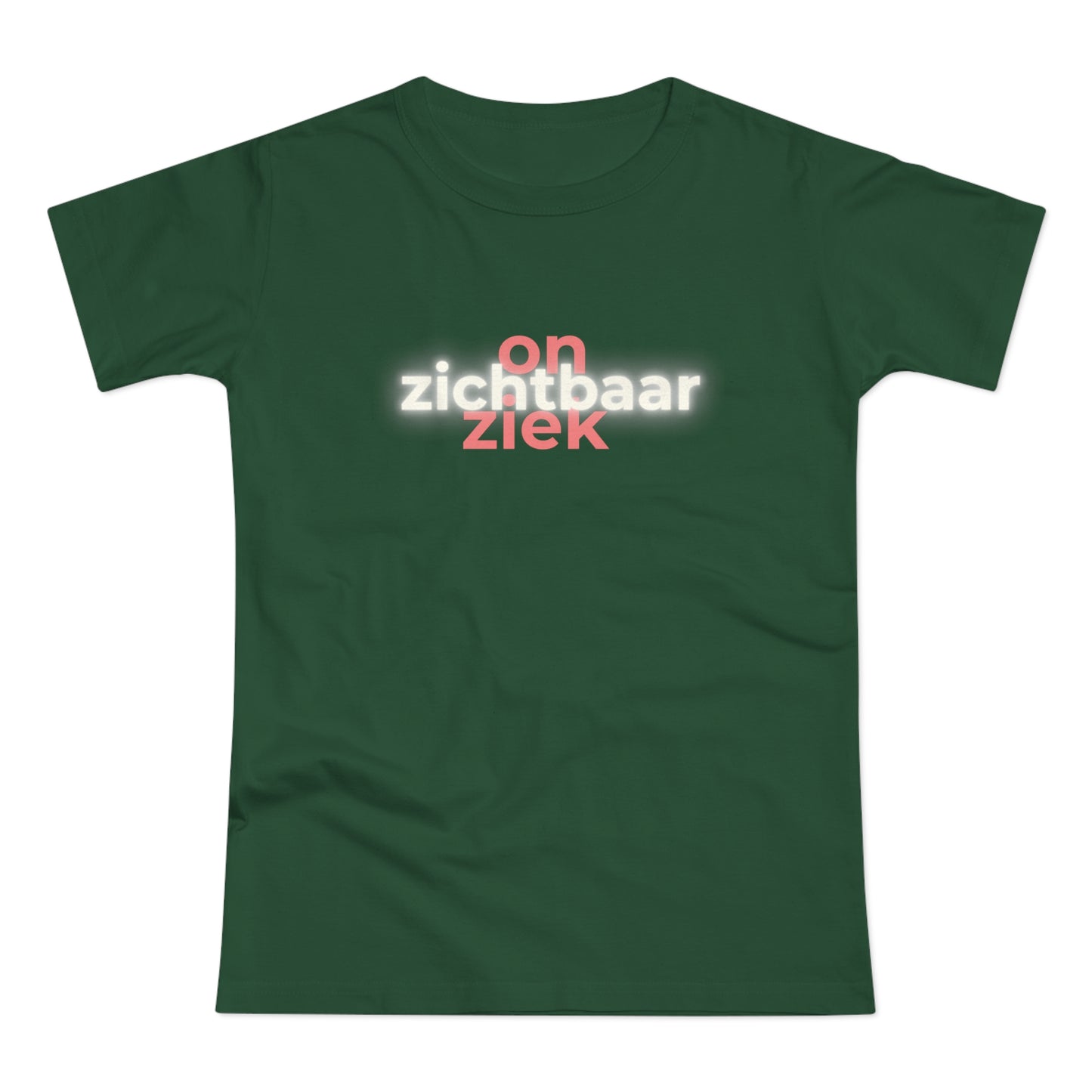 Dames T-shirt - Onzichtbaar ziek