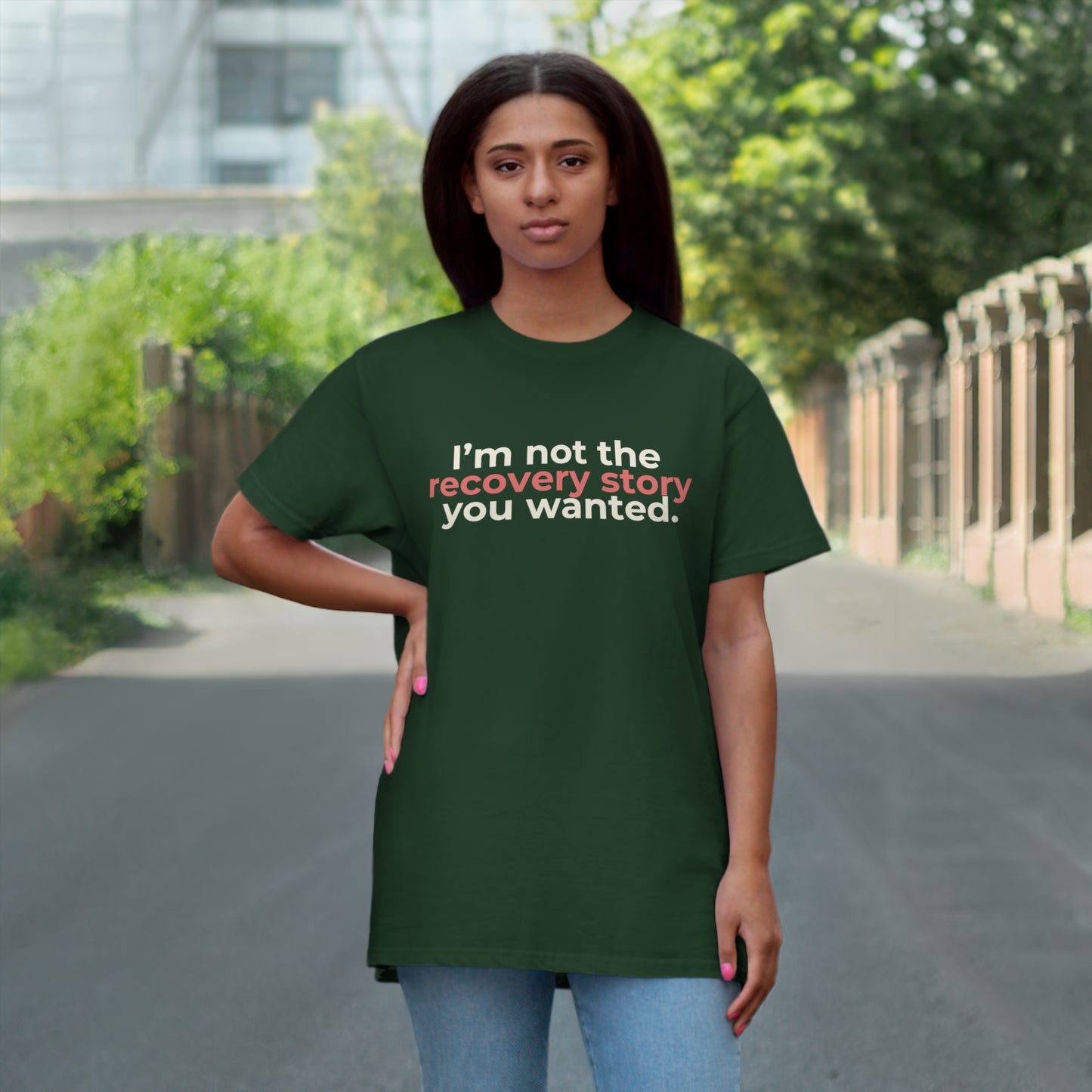 Uniseks T-Shirt - 'Recovery story'