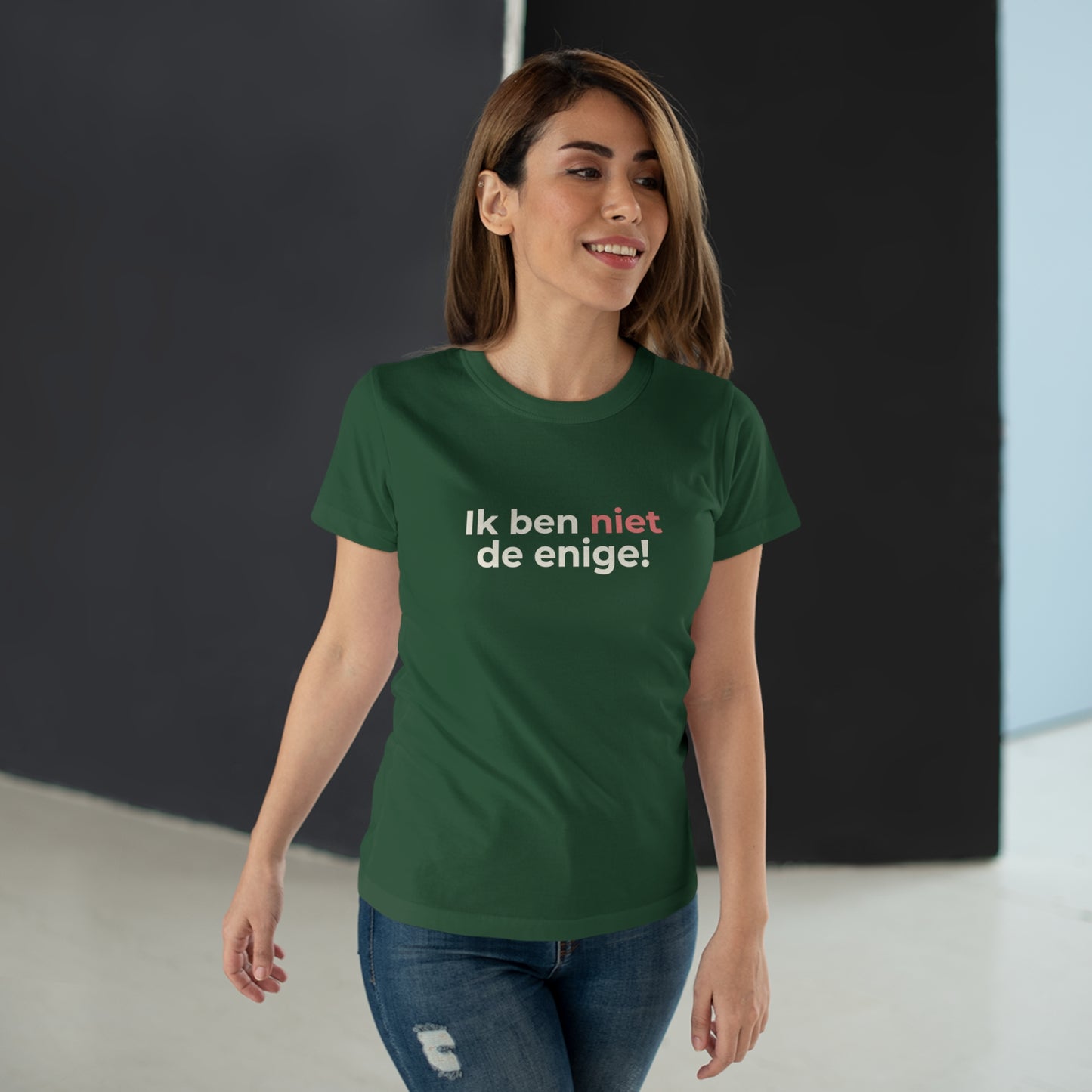 Dames T-shirt - Ik ben niet de enige