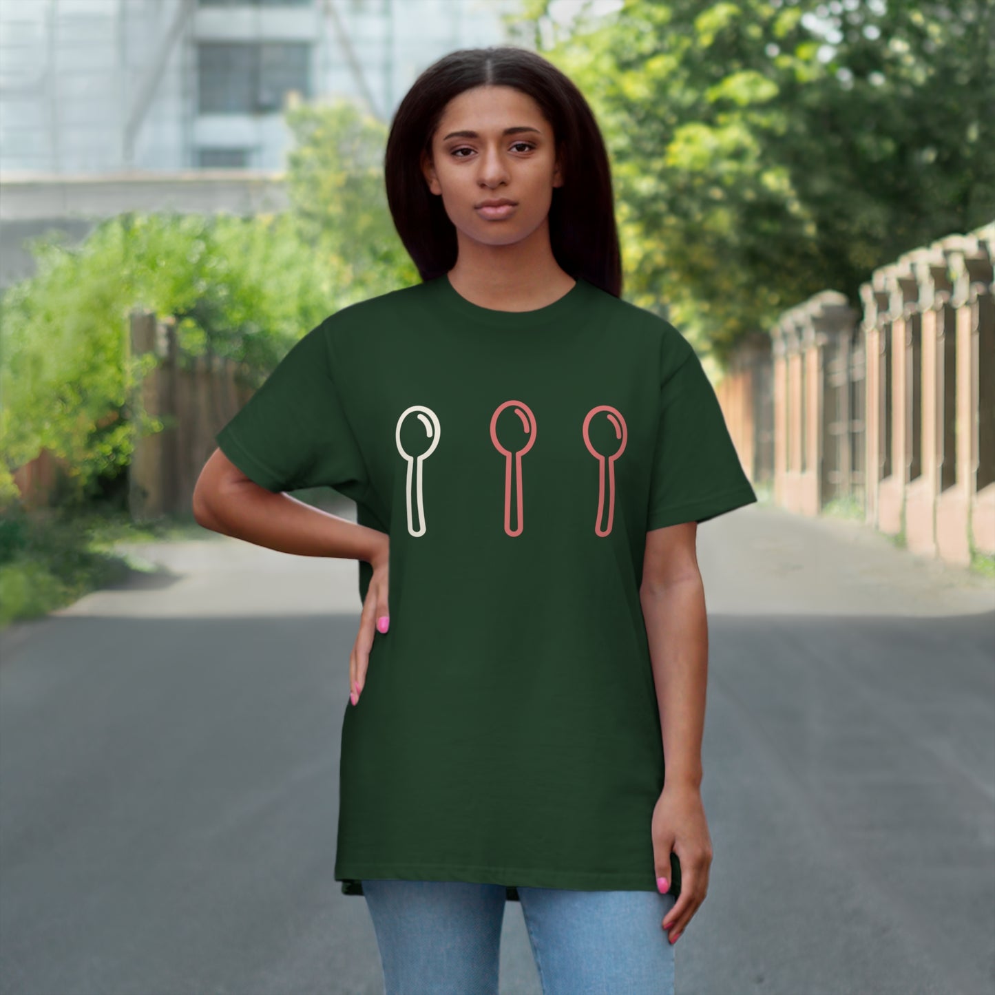 Uniseks T-Shirt - 'Spoons'