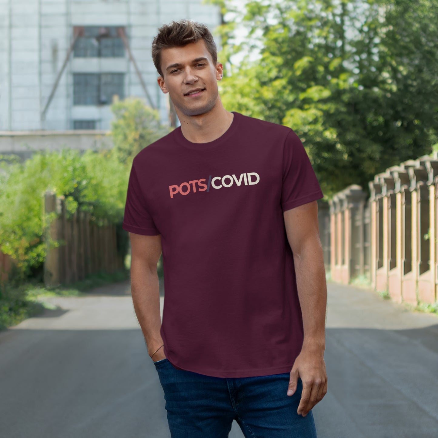 Uniseks T-Shirt - 'POTS/COVID'