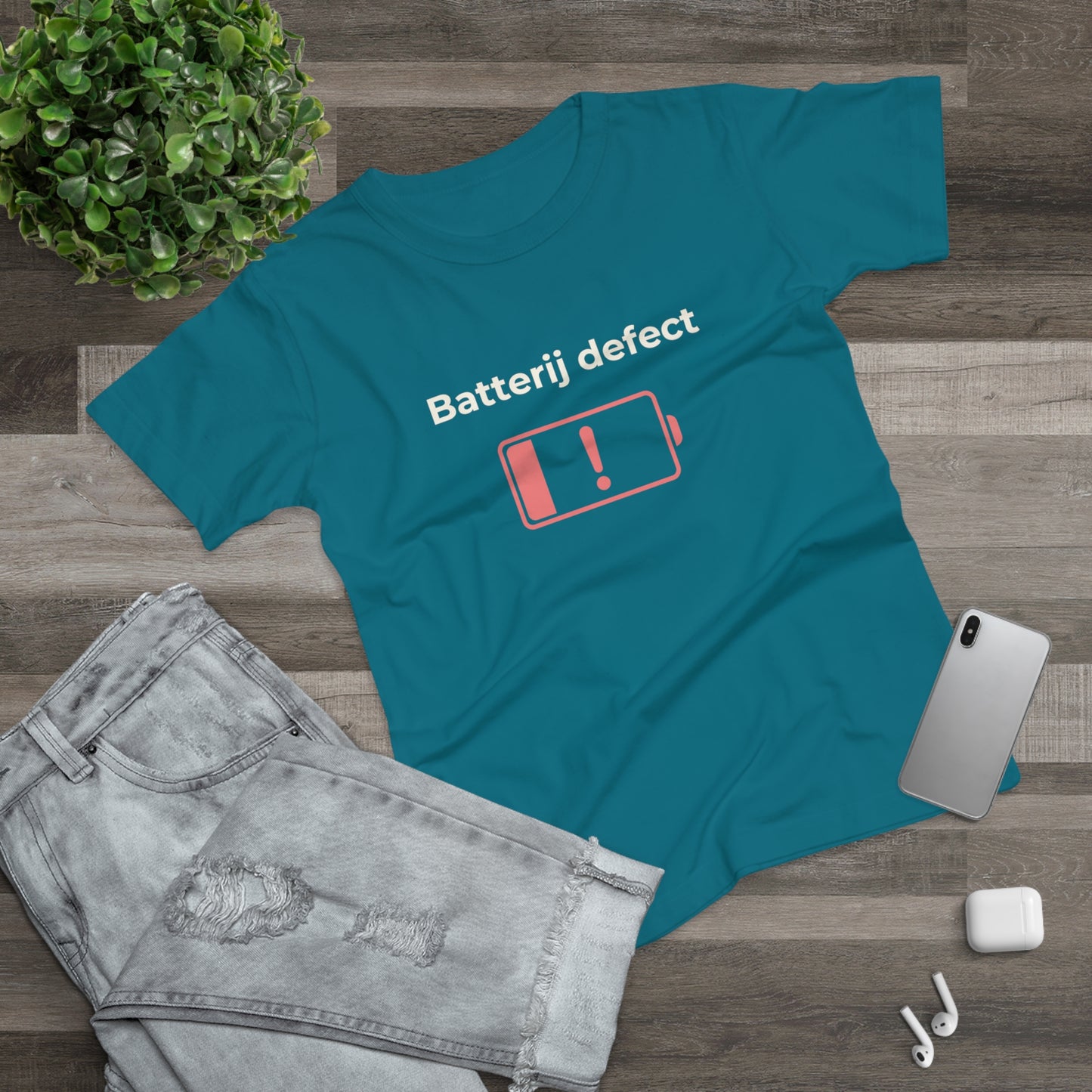 Dames T-shirt - Batterij defect