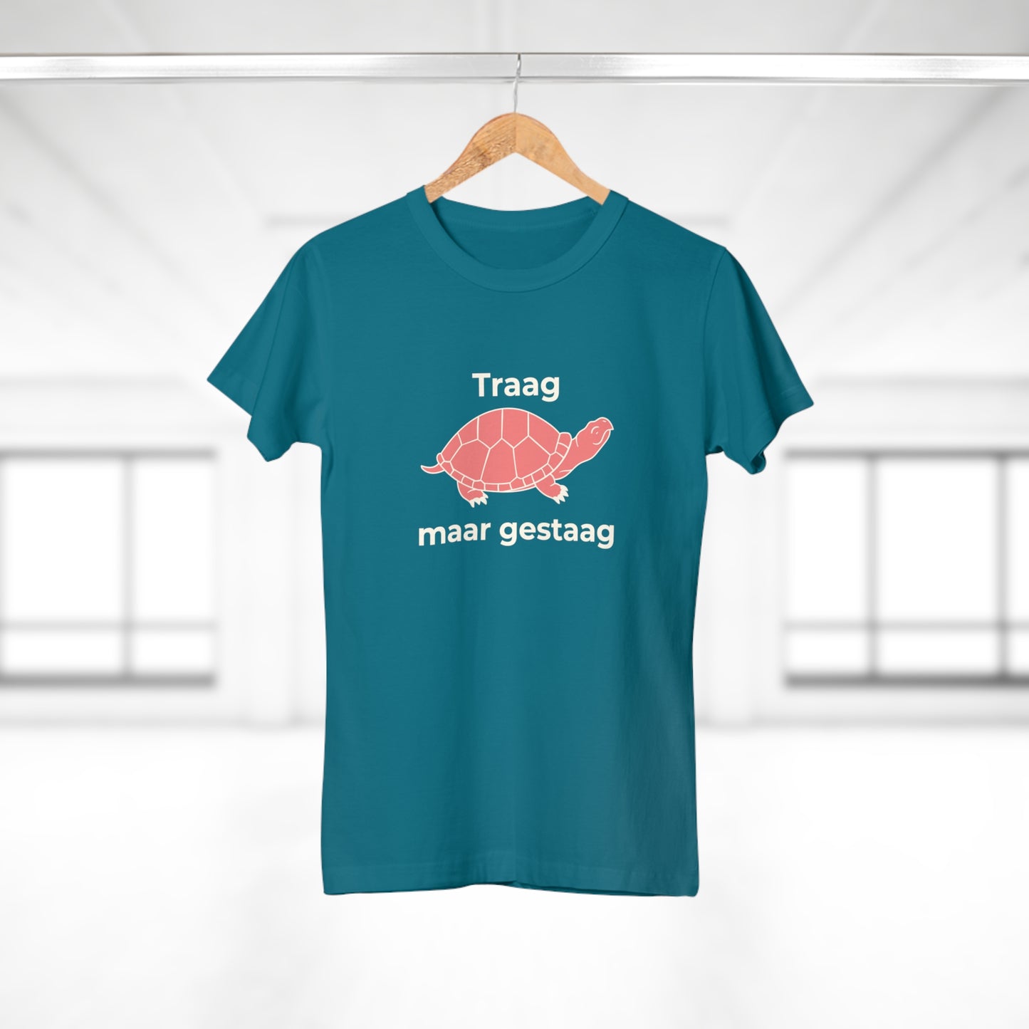 Dames T-shirt - Traag maar gestaag