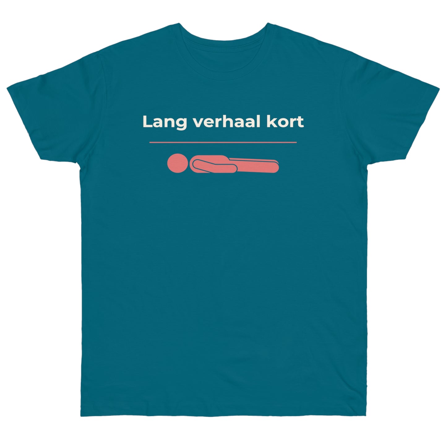 Uniseks T-Shirt - 'Lang verhaal kort'