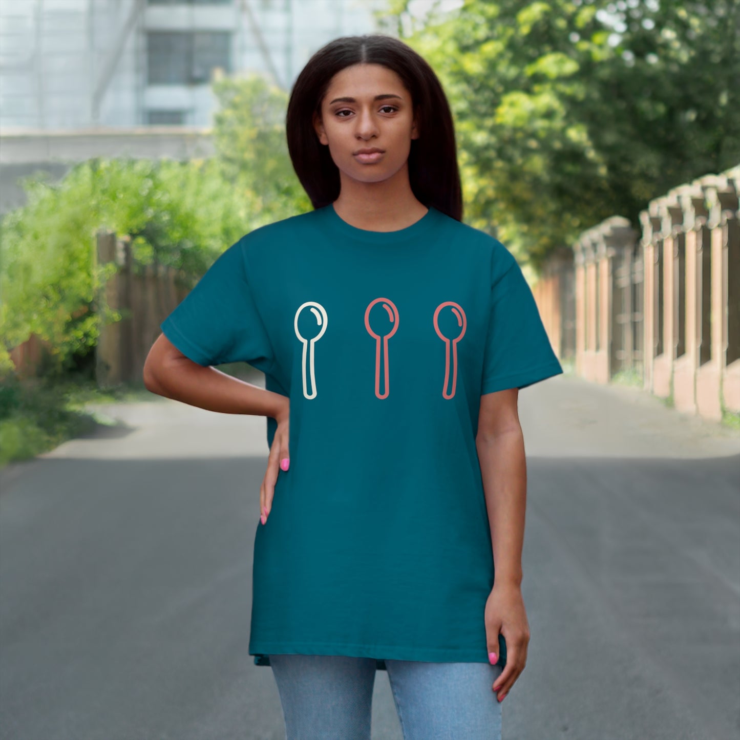 Uniseks T-Shirt - 'Spoons'