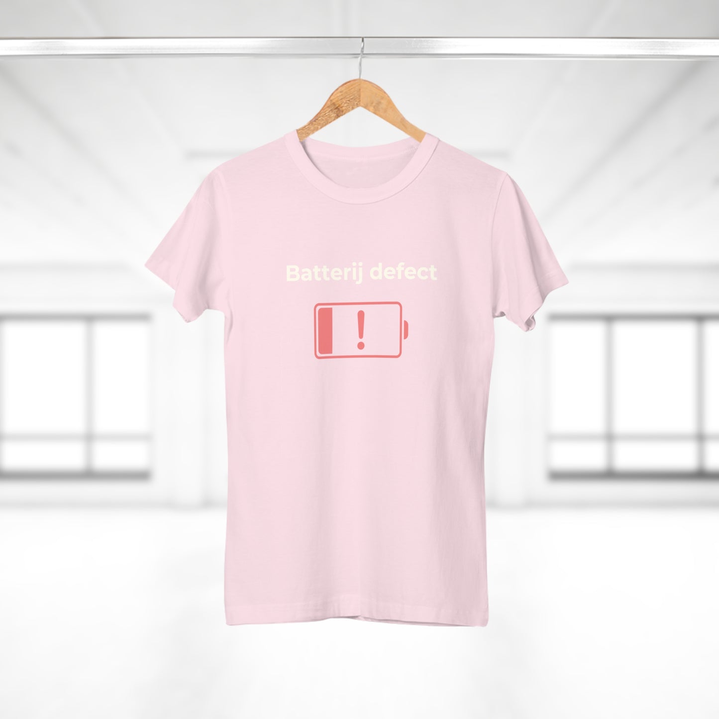 Dames T-shirt - Batterij defect