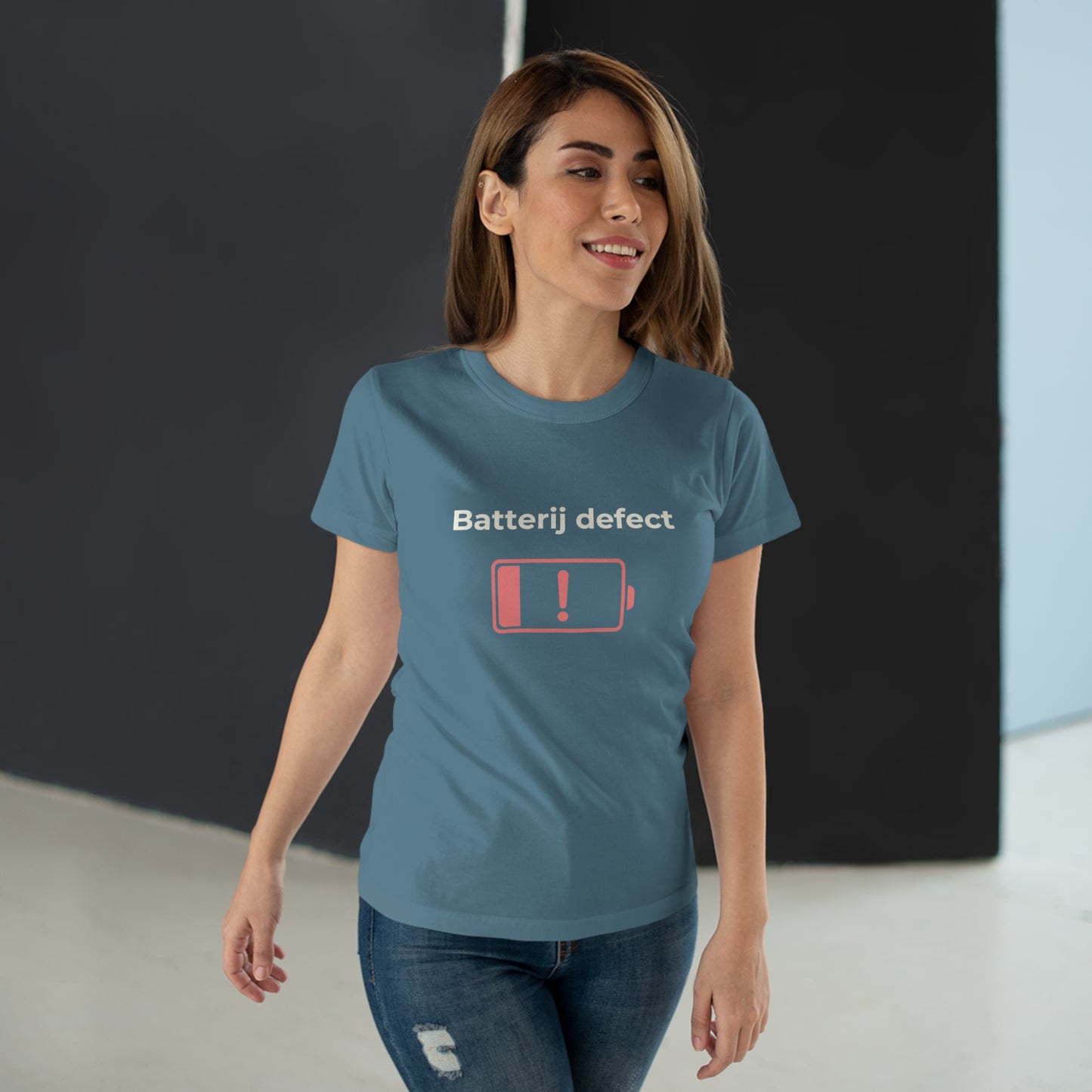 Dames T-shirt - Batterij defect