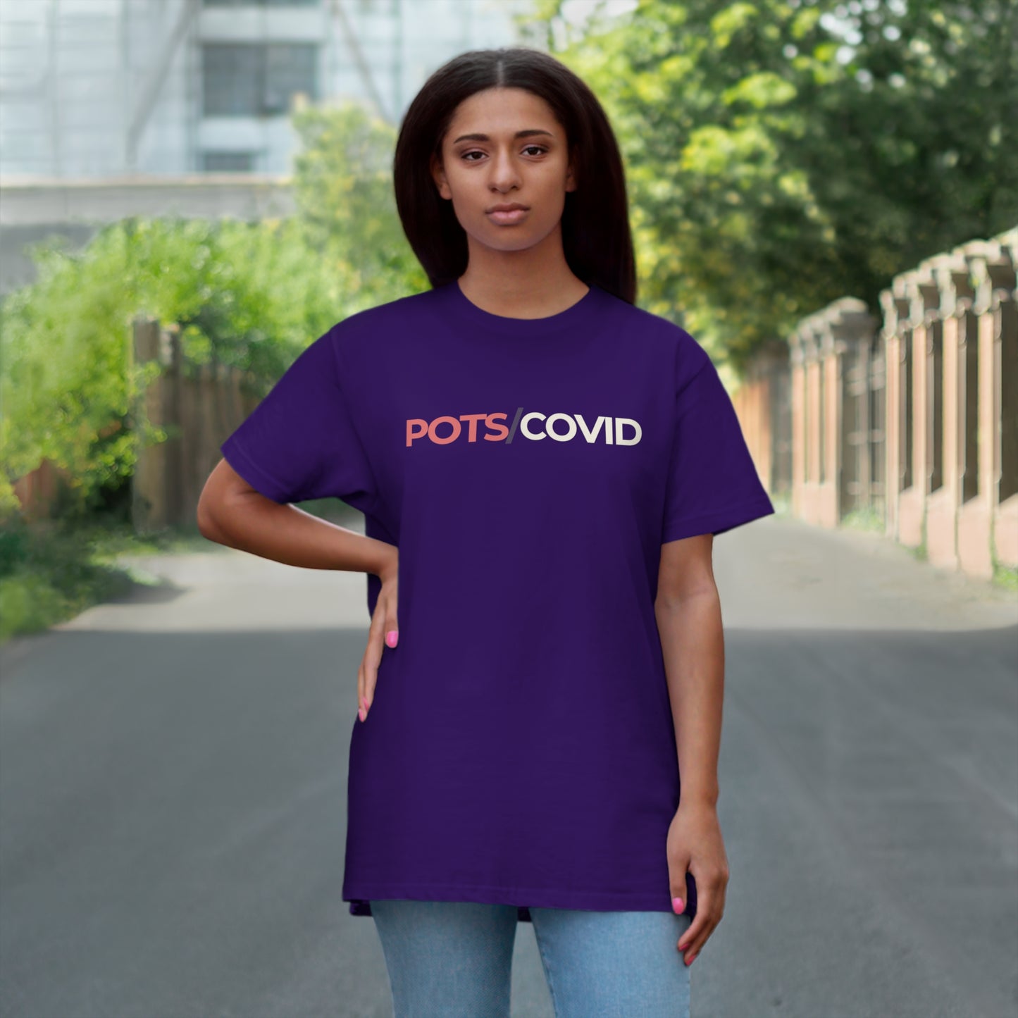 Uniseks T-Shirt - 'POTS/COVID'
