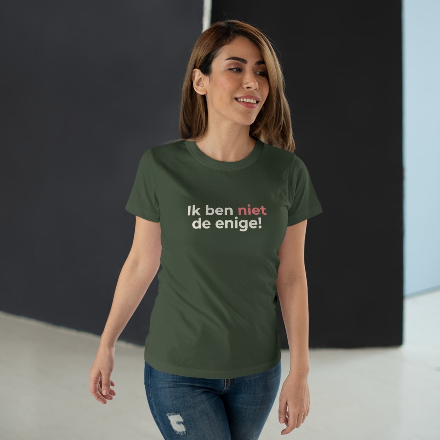 Dames T-shirt - Ik ben niet de enige