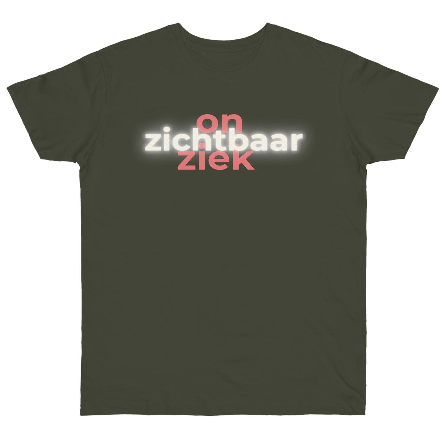 Uniseks T-Shirt - 'Onzichtbaar ziek'