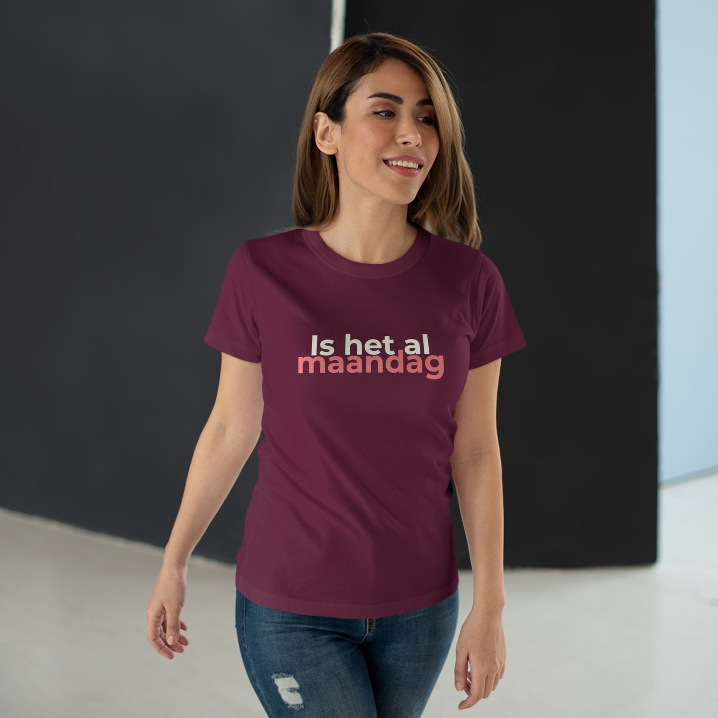 Dames T-shirt - Is het al maandag