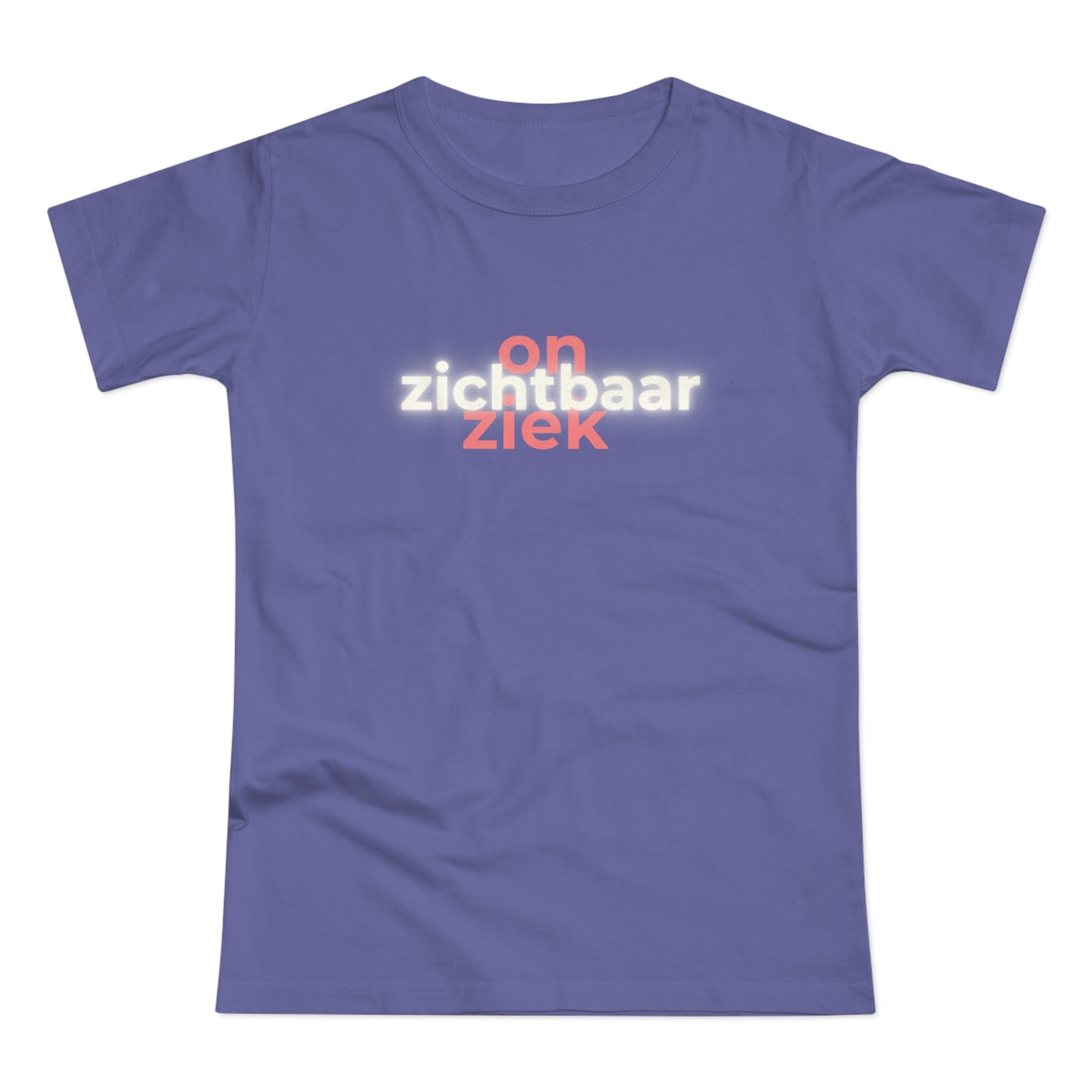 Dames T-shirt - Onzichtbaar ziek