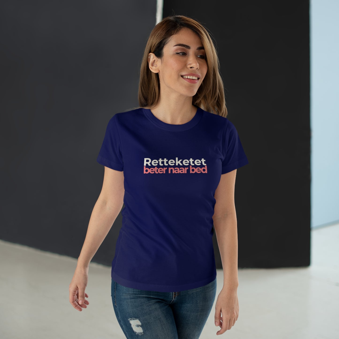 Dames T-shirt - Retteketet beter naar bed