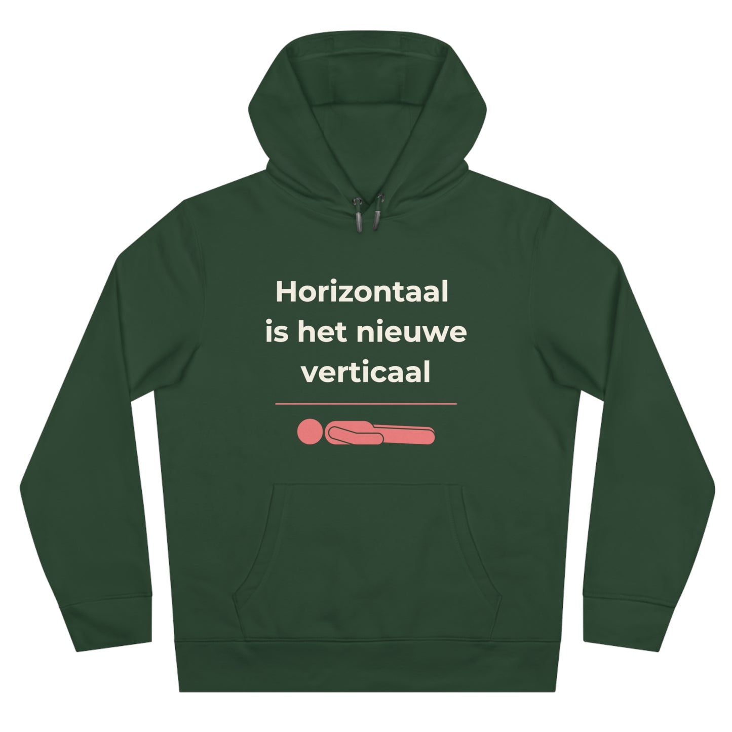 Hoodie - Horizontaal is het nieuwe verticaal