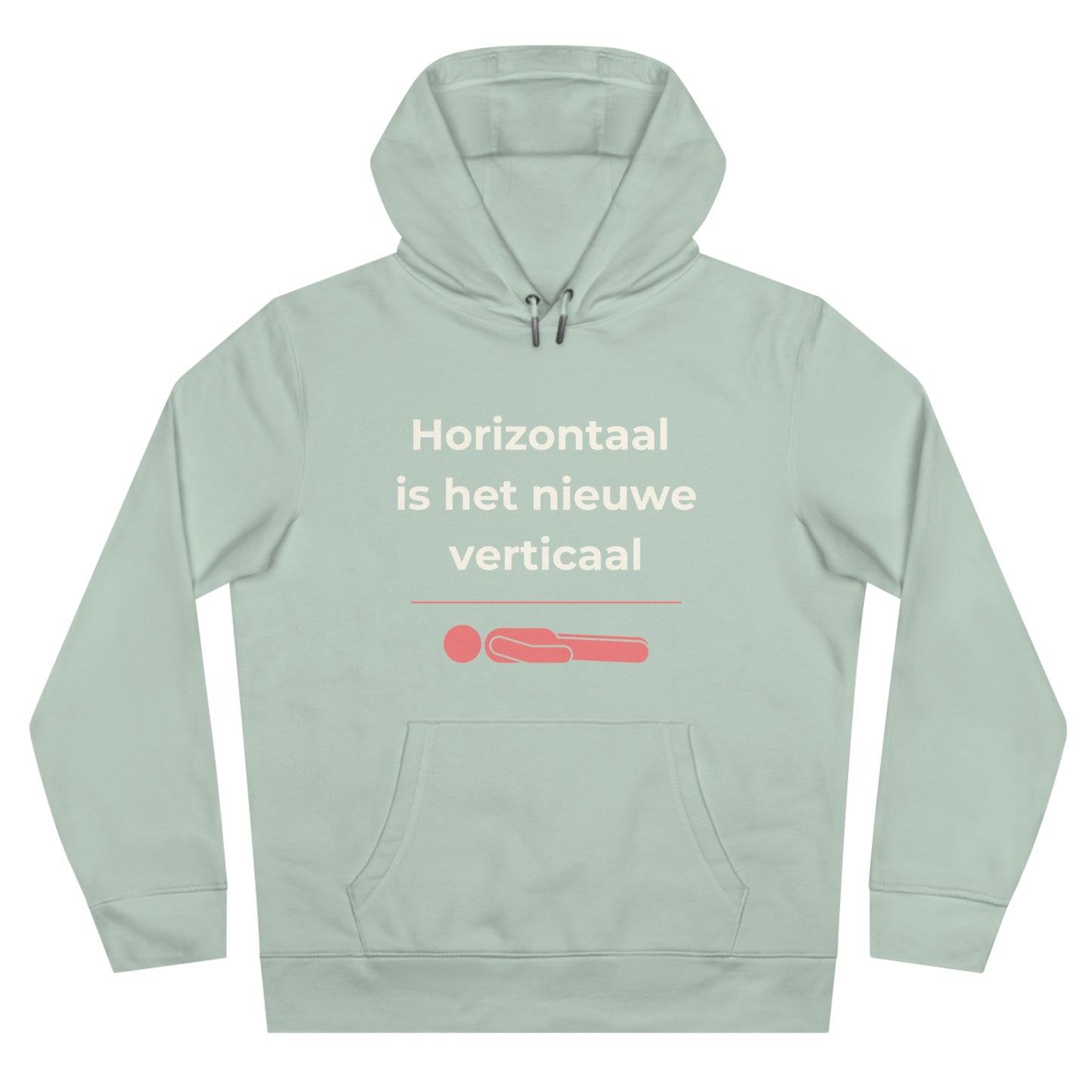 Hoodie - Horizontaal is het nieuwe verticaal