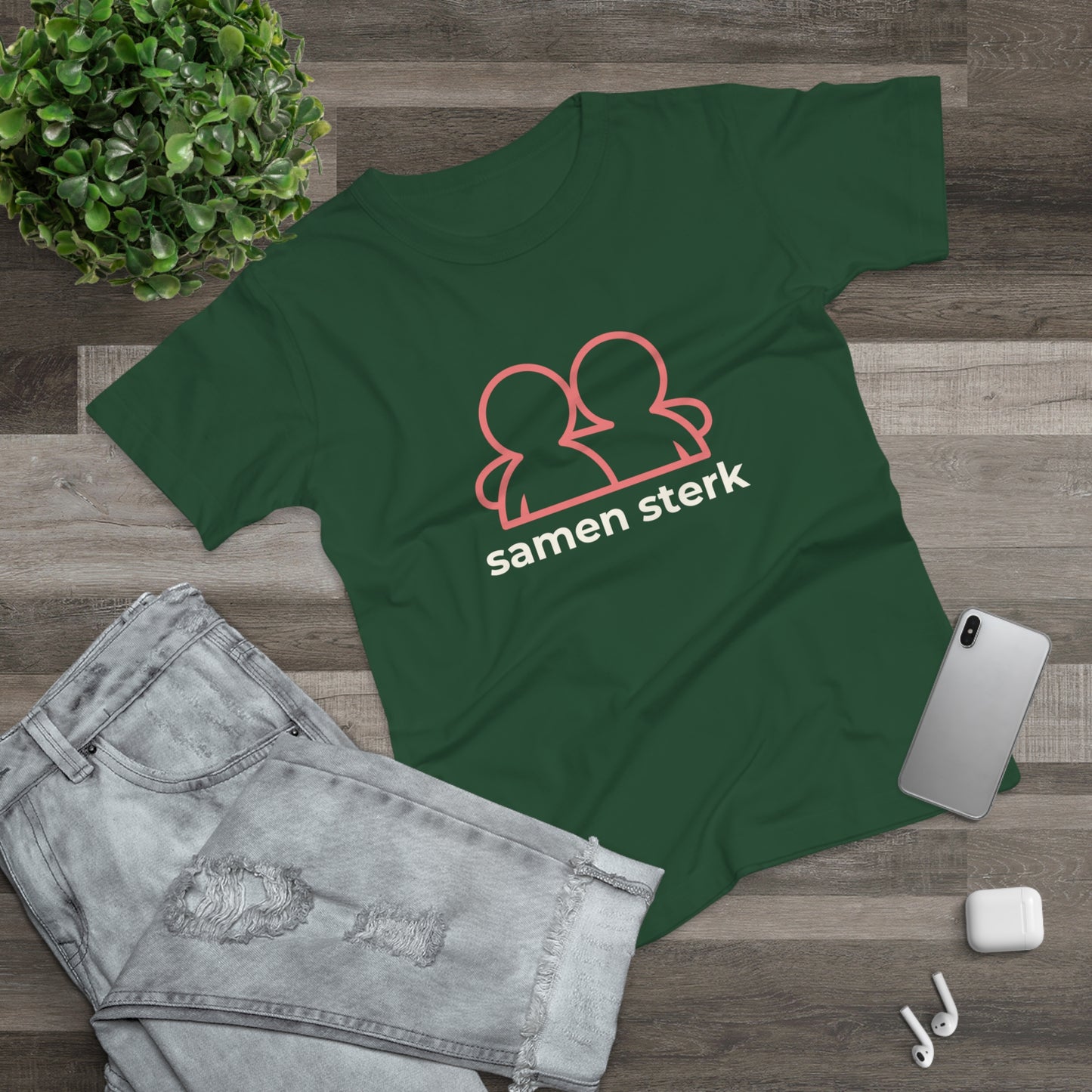 Dames T-shirt - Samen sterk