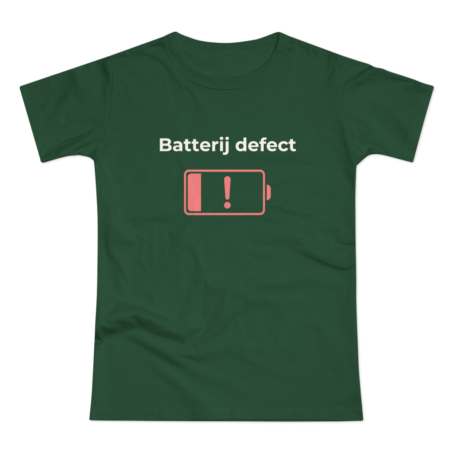 Dames T-shirt - Batterij defect