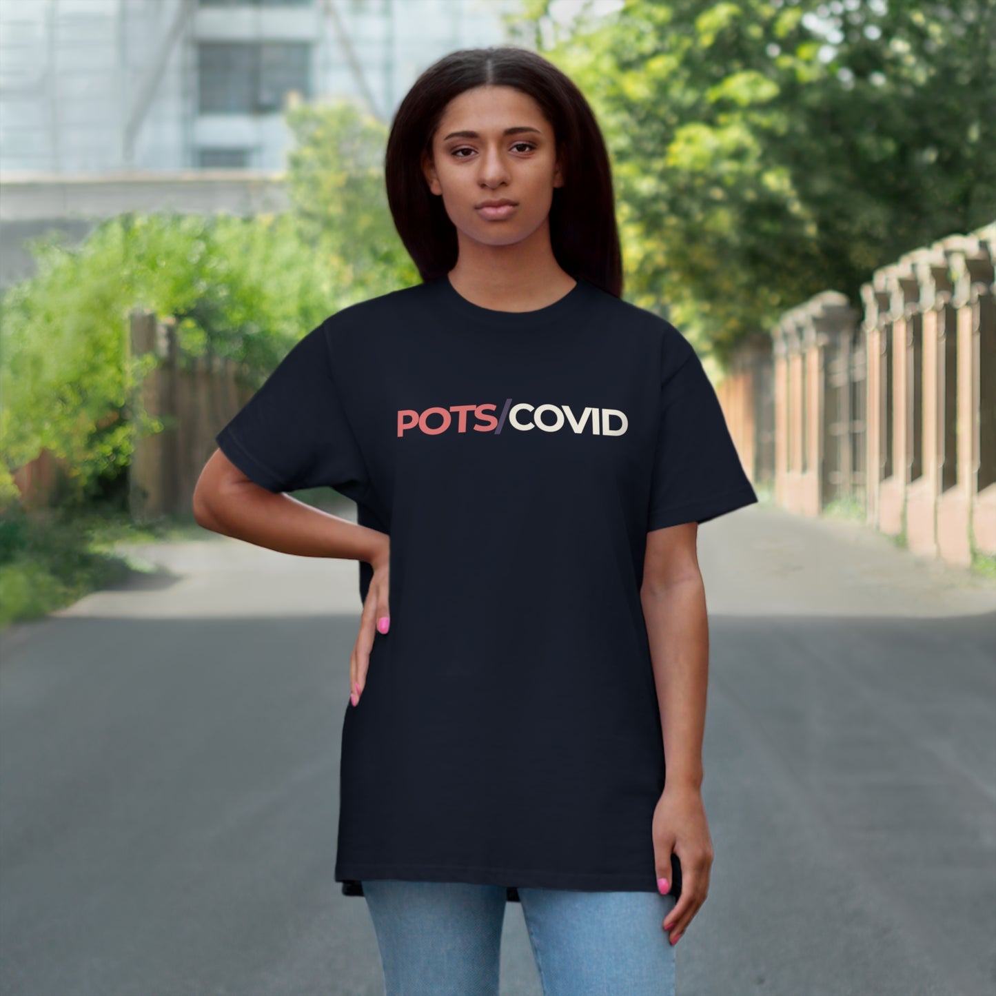 Uniseks T-Shirt - 'POTS/COVID'