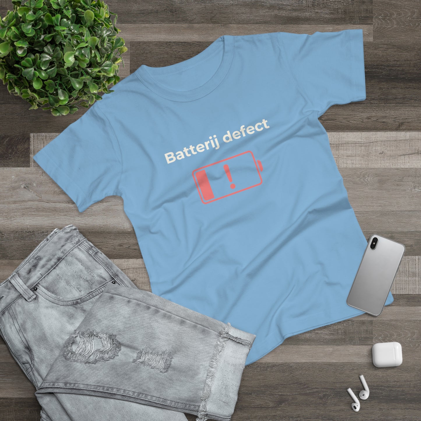 Dames T-shirt - Batterij defect