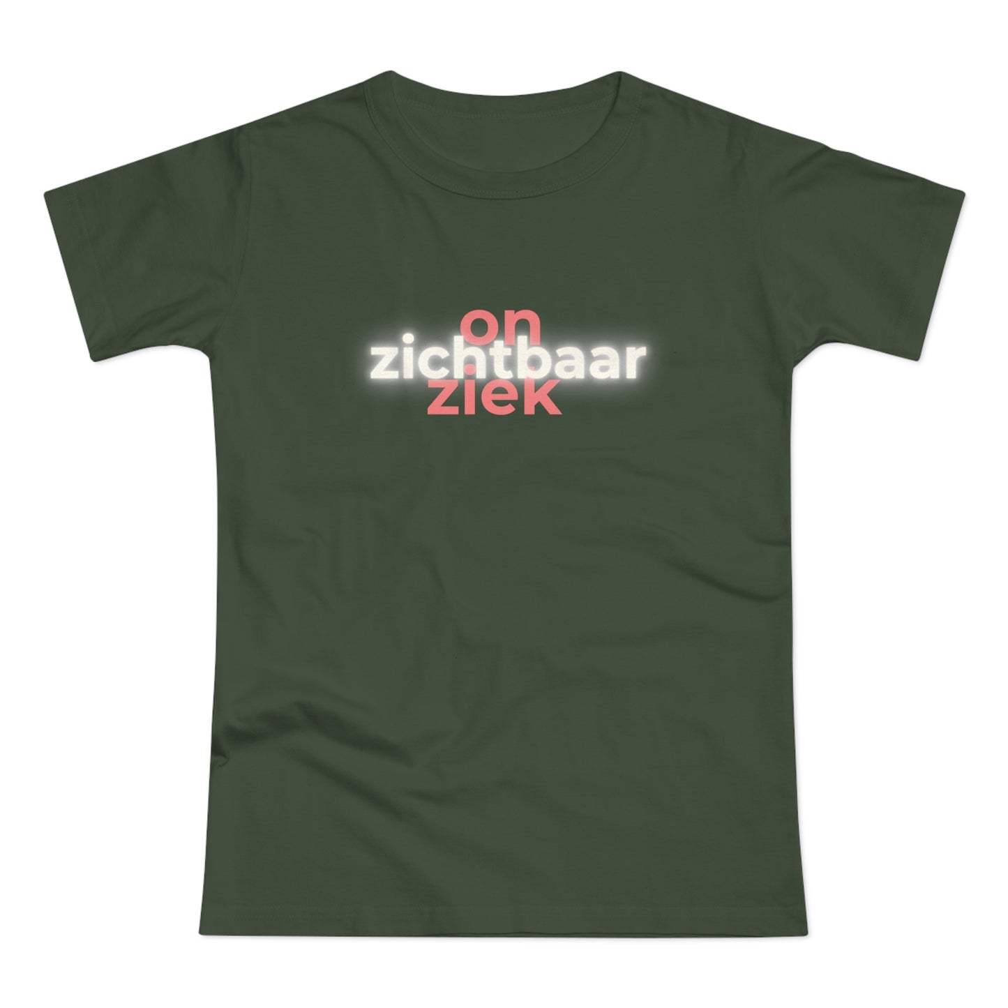 Dames T-shirt - Onzichtbaar ziek