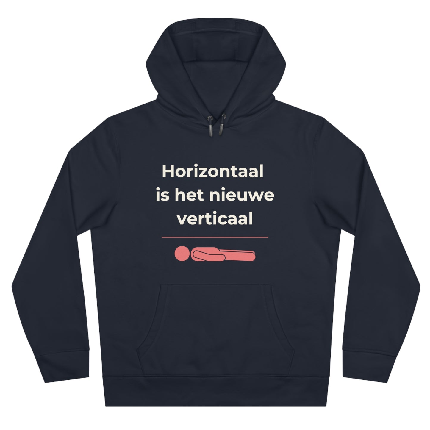 Hoodie - Horizontaal is het nieuwe verticaal