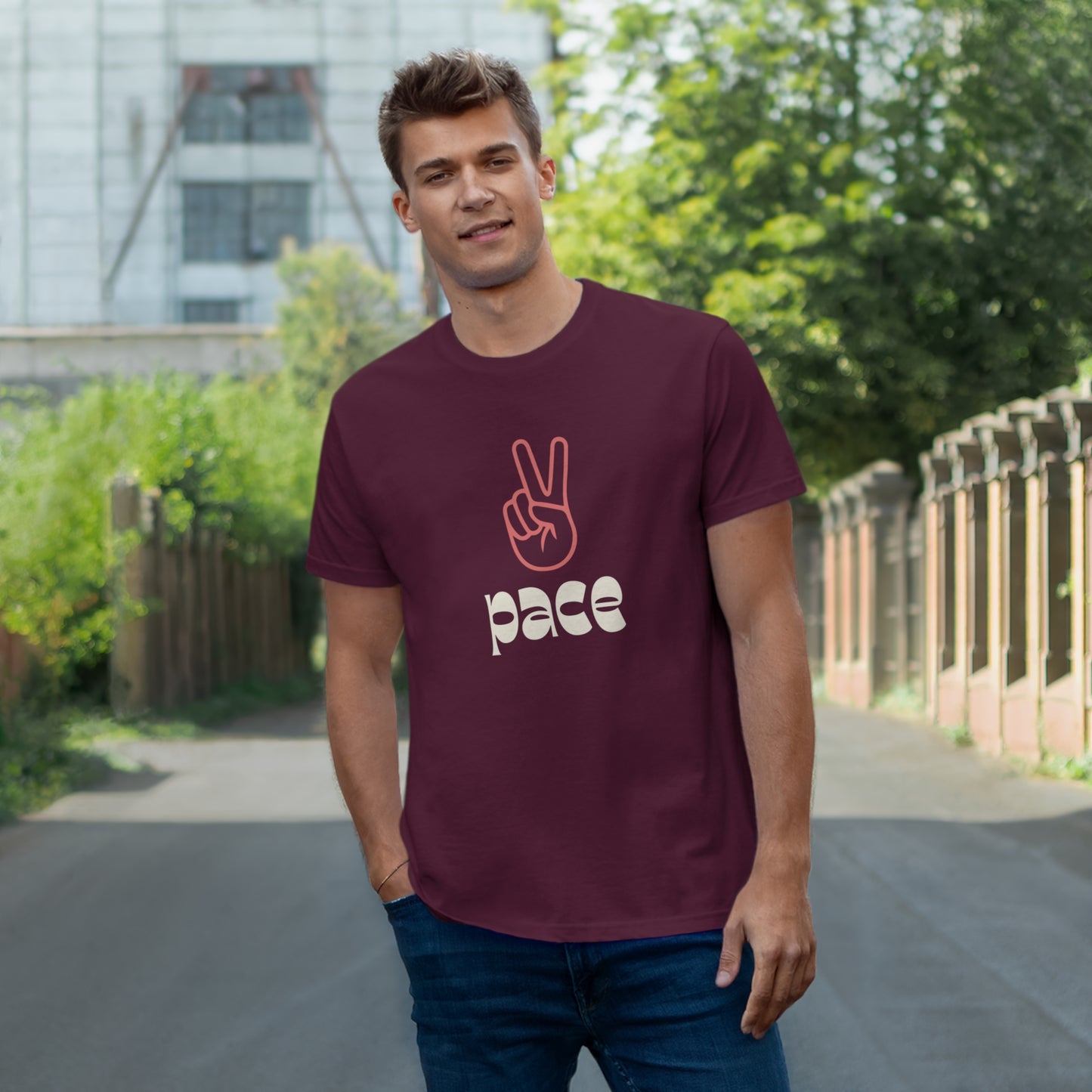 Uniseks T-Shirt - 'Pace'