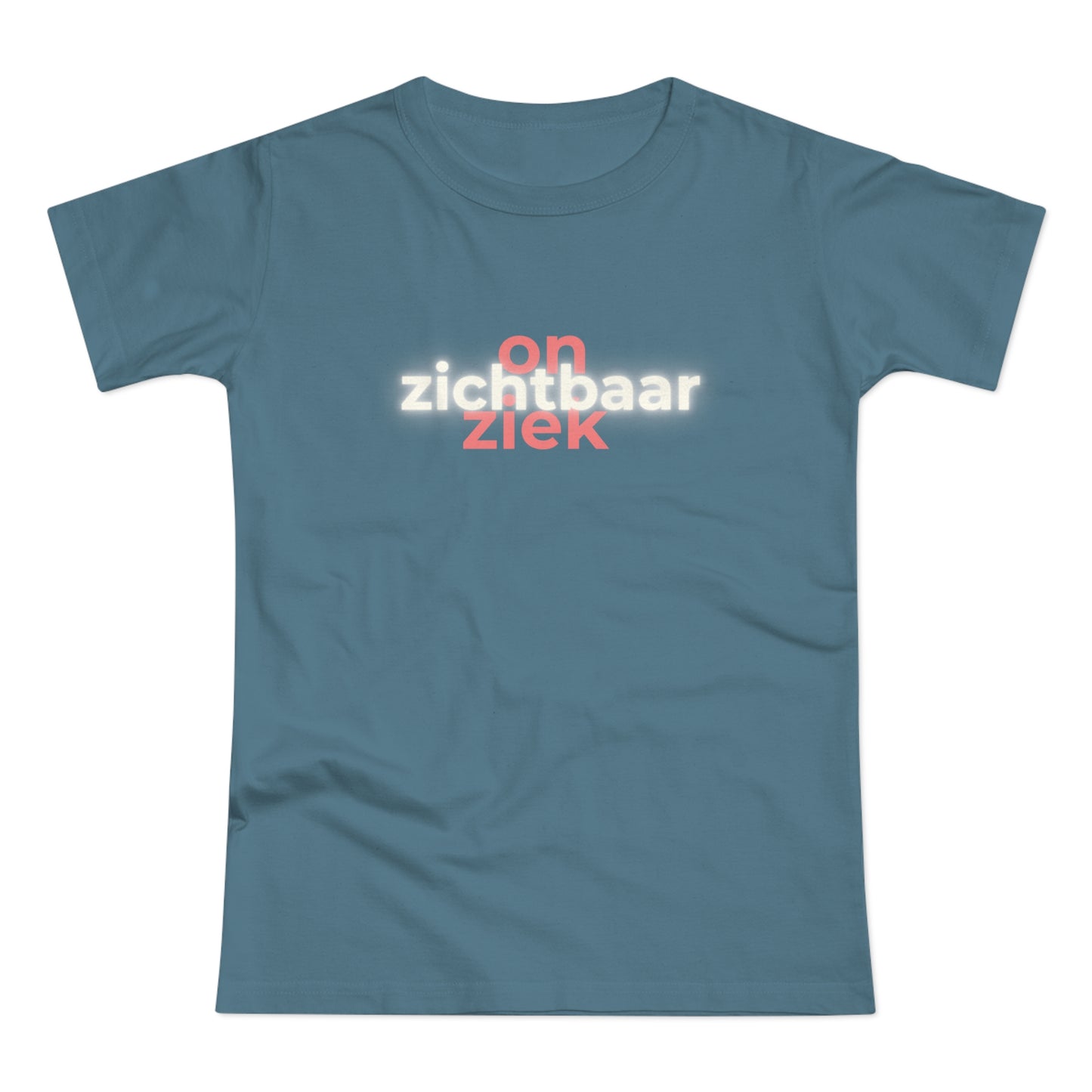 Dames T-shirt - Onzichtbaar ziek