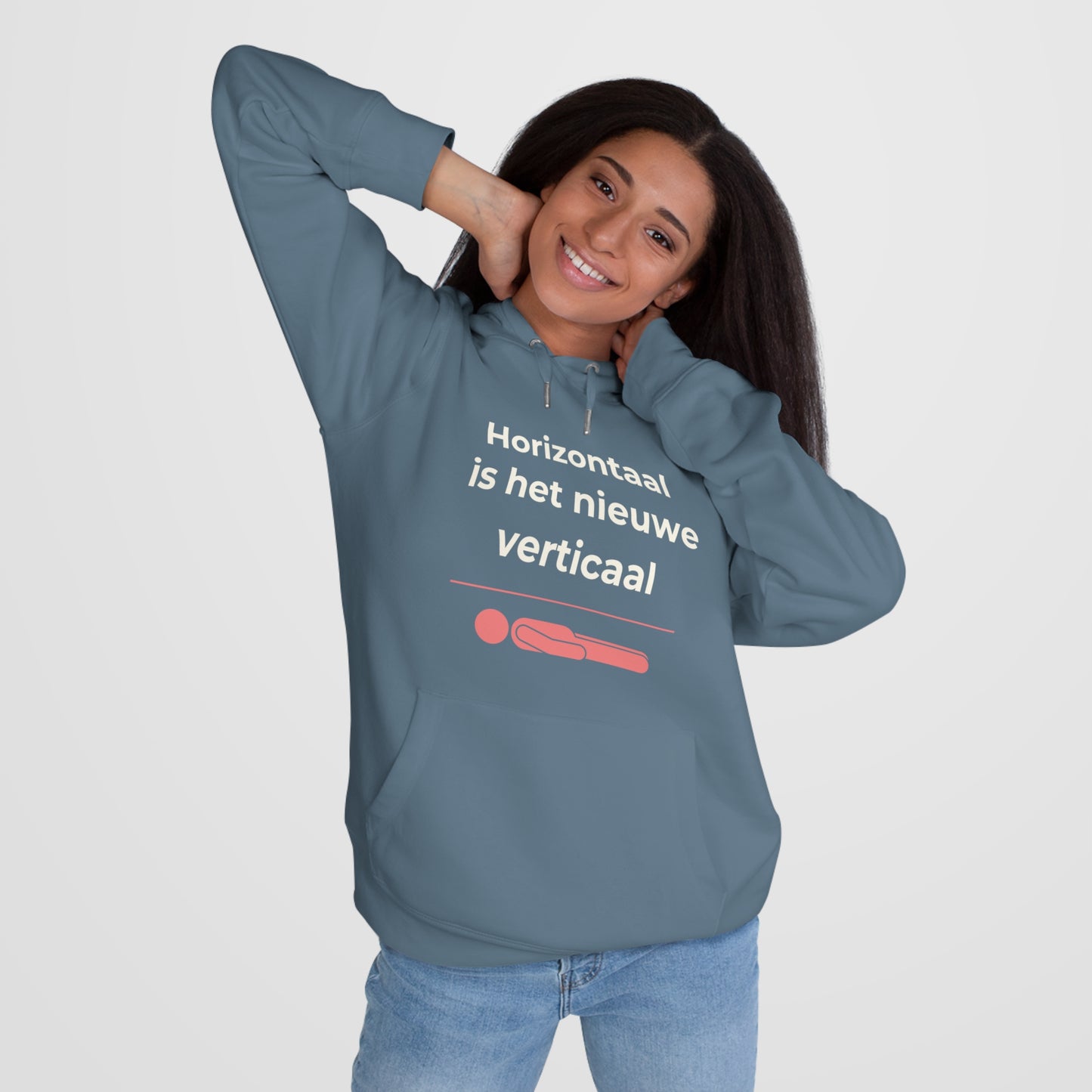 Hoodie - Horizontaal is het nieuwe verticaal