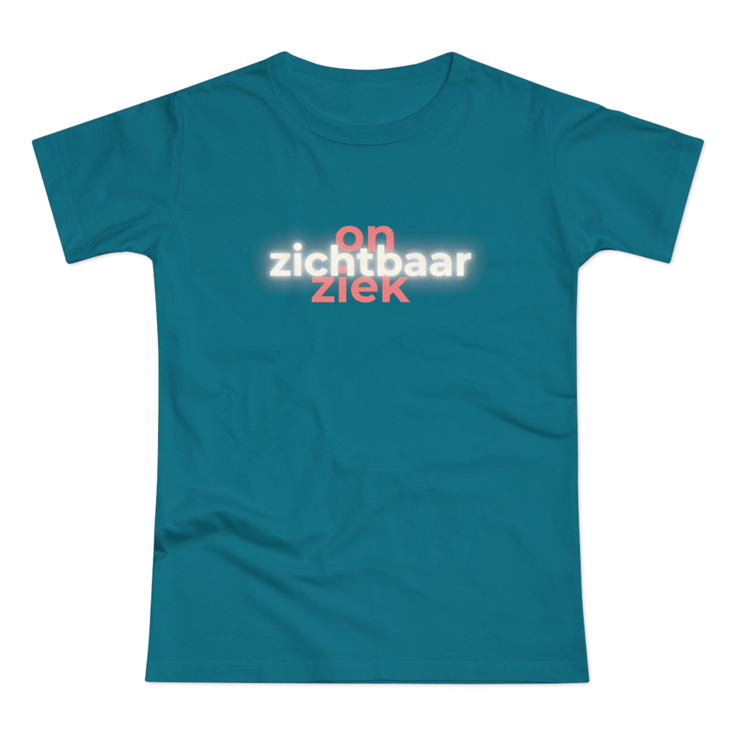 Dames T-shirt - Onzichtbaar ziek