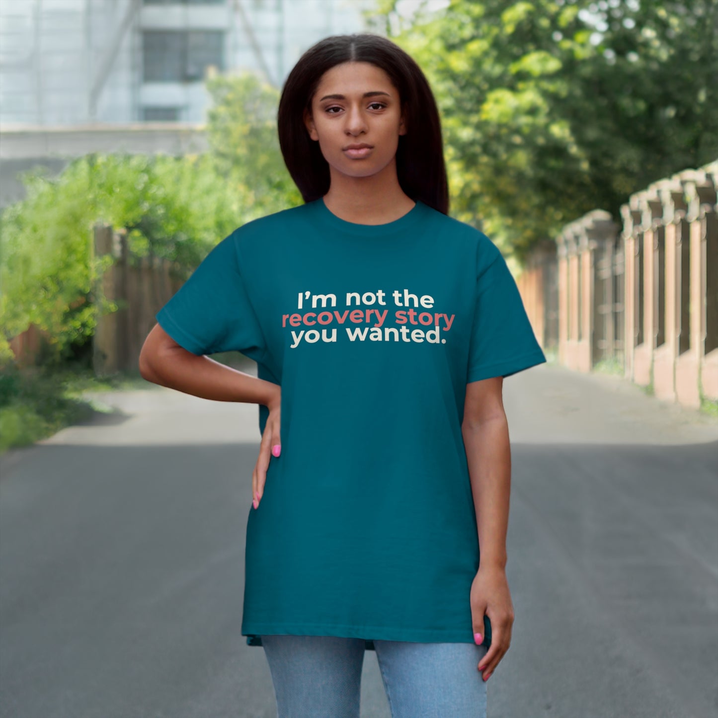 Uniseks T-Shirt - 'Recovery story'