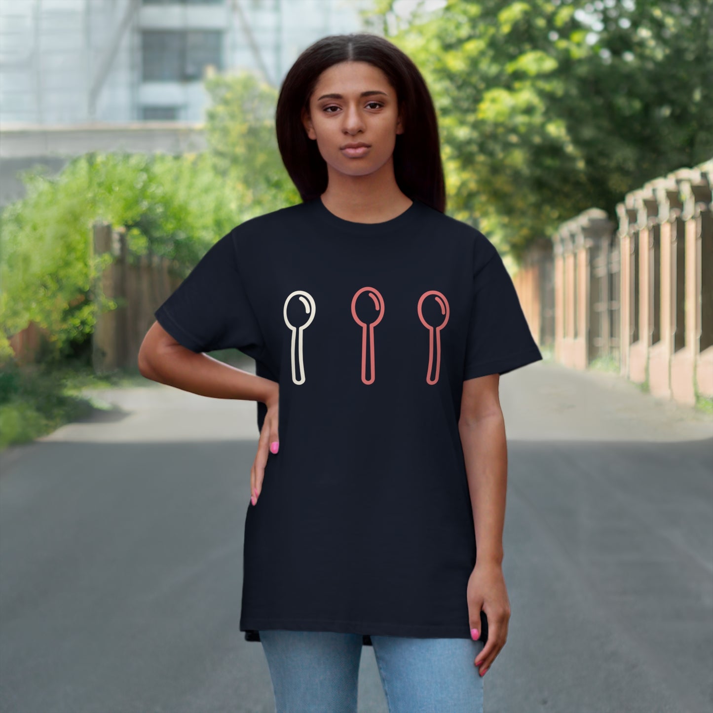 Uniseks T-Shirt - 'Spoons'