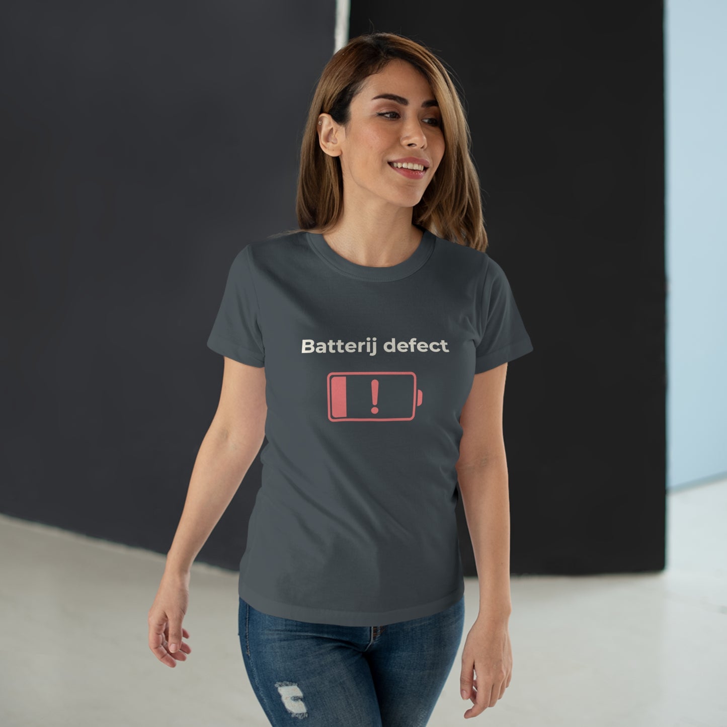 Dames T-shirt - Batterij defect