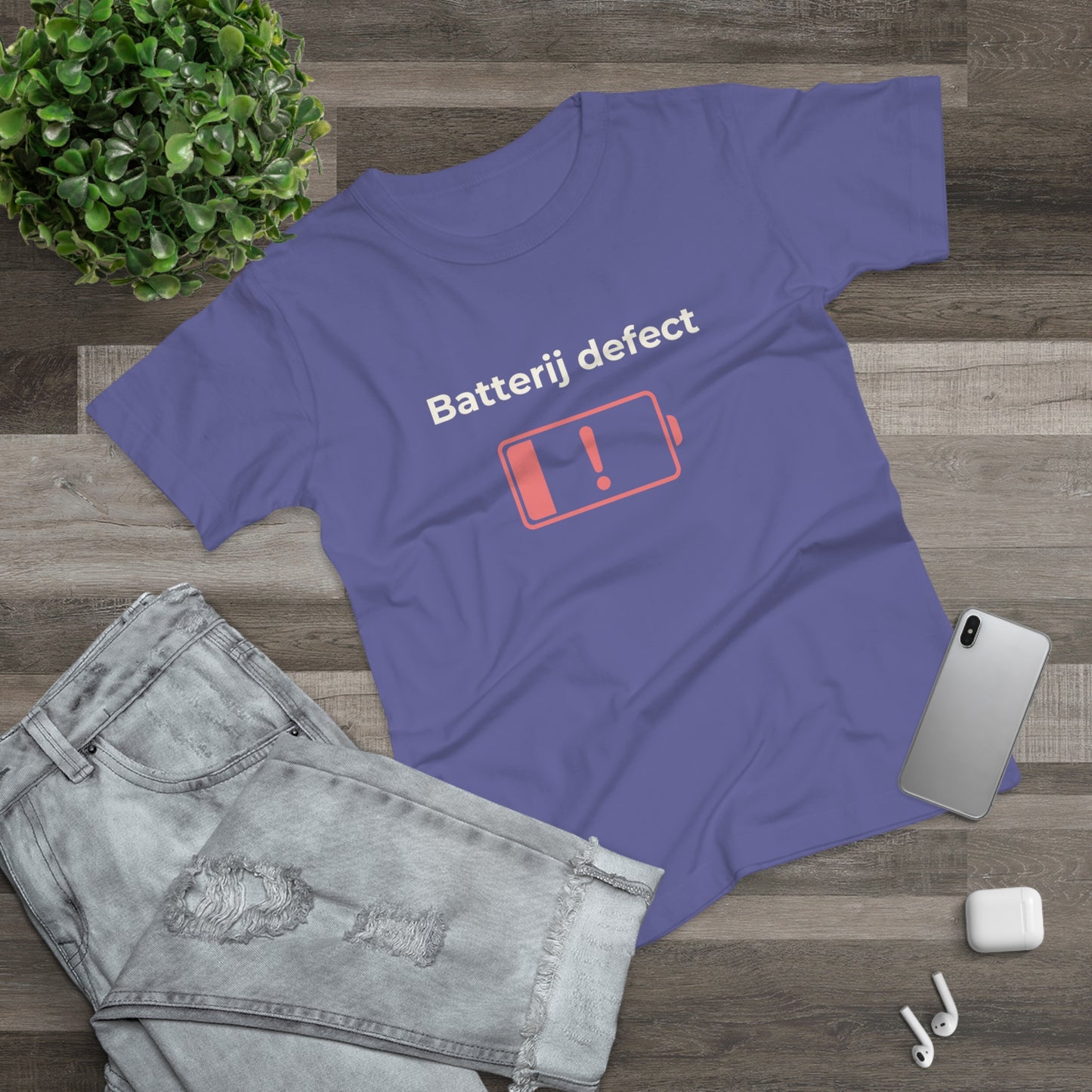 Dames T-shirt - Batterij defect