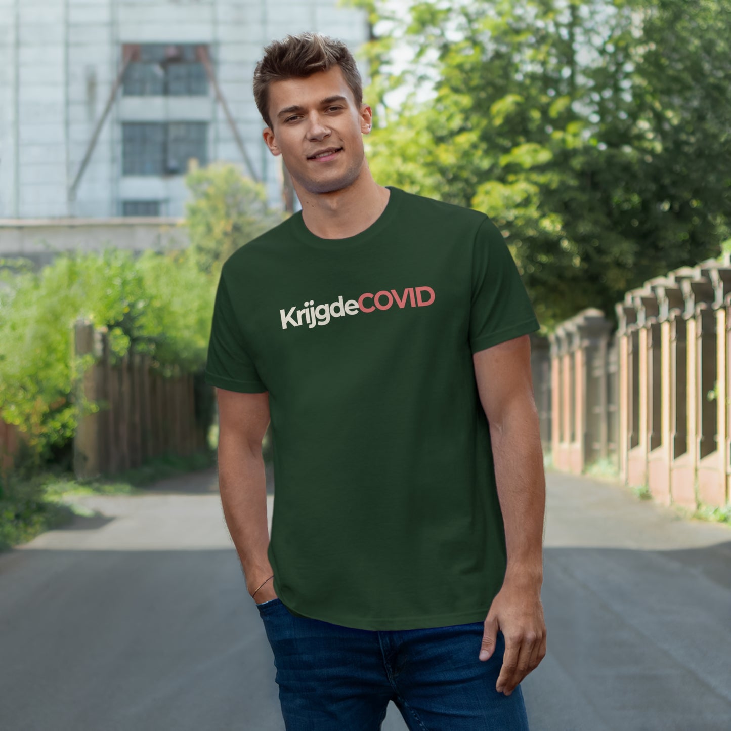 Uniseks T-Shirt - 'KrijgdeCOVID'