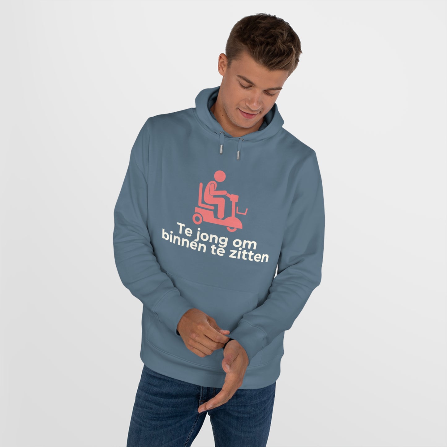 Hoodie - Te jong om binnen te zitten