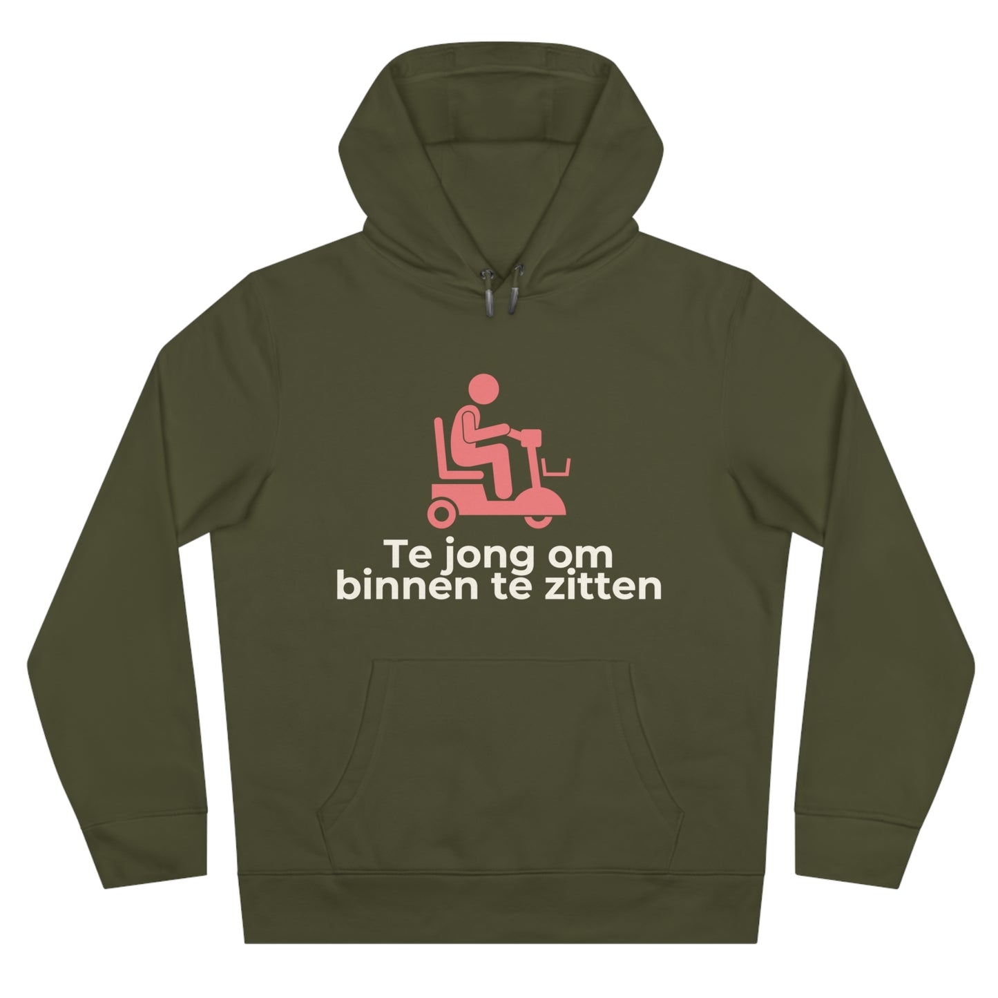Hoodie - Te jong om binnen te zitten