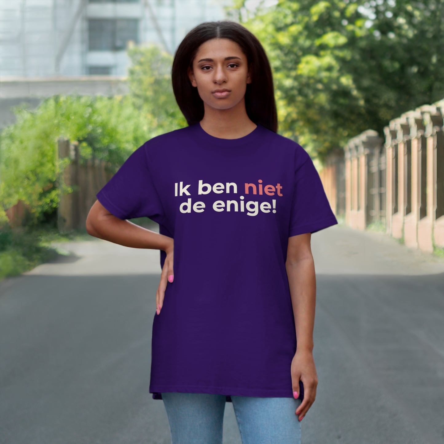 Uniseks T-Shirt - 'Ik ben niet de enige'