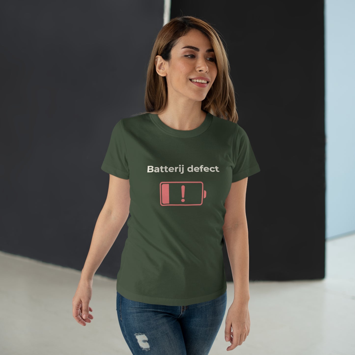 Dames T-shirt - Batterij defect